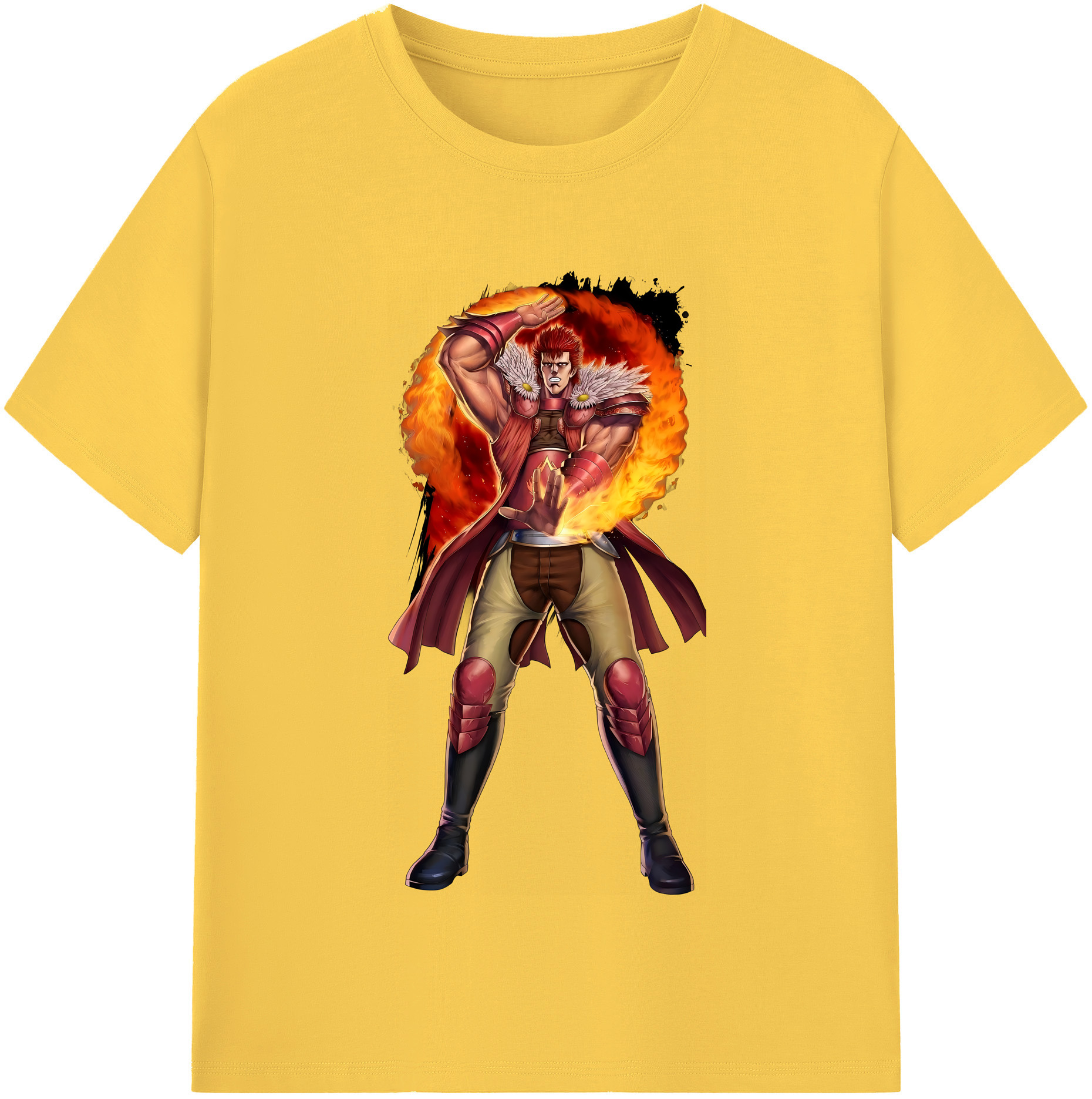 （画像用） 北斗の拳 Fist of the North Star 綿100％半袖Tシャツ（フロントプリント）