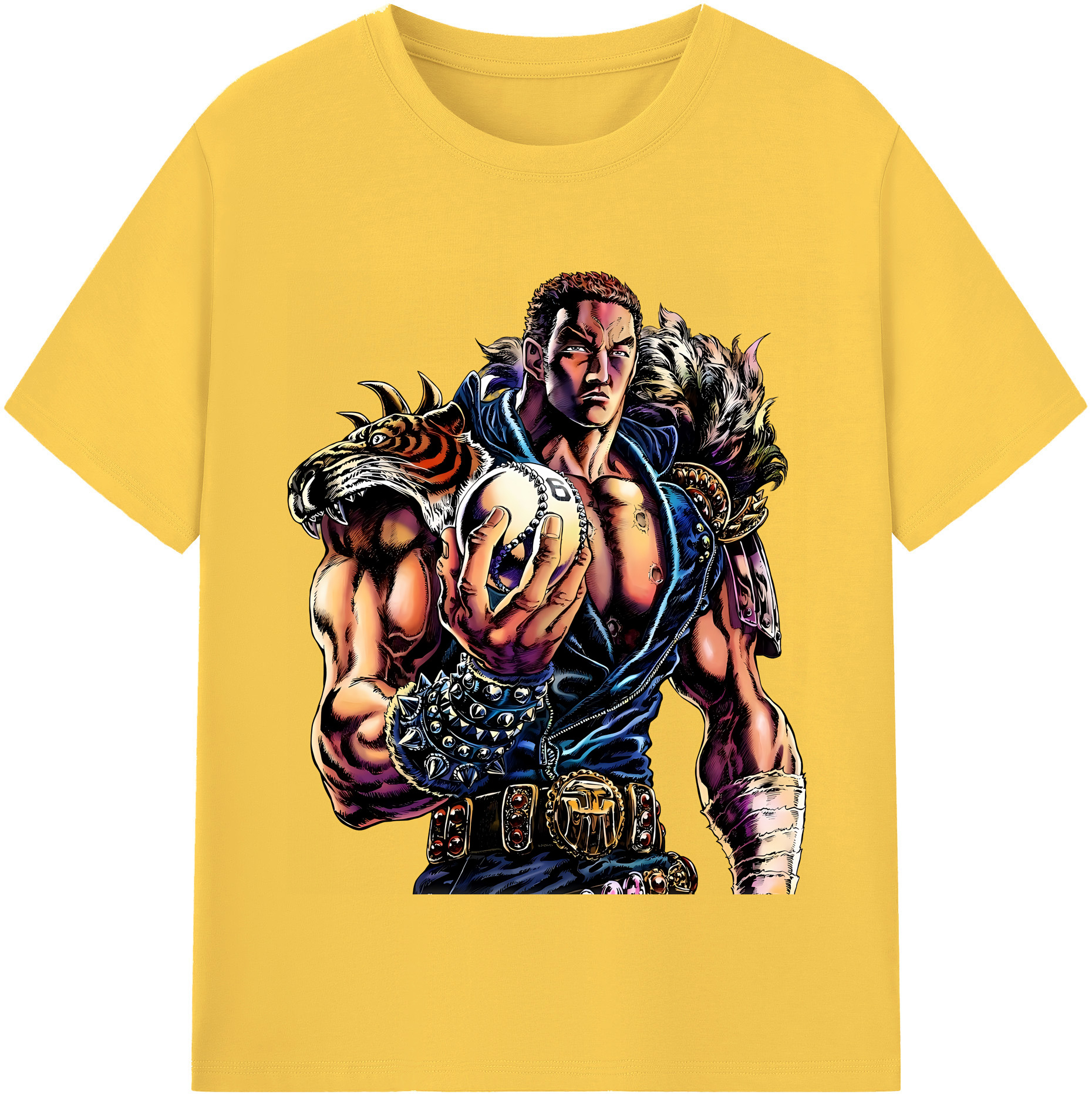 （画像用） 北斗の拳 Fist of the North Star 綿100％半袖Tシャツ（フロントプリント）