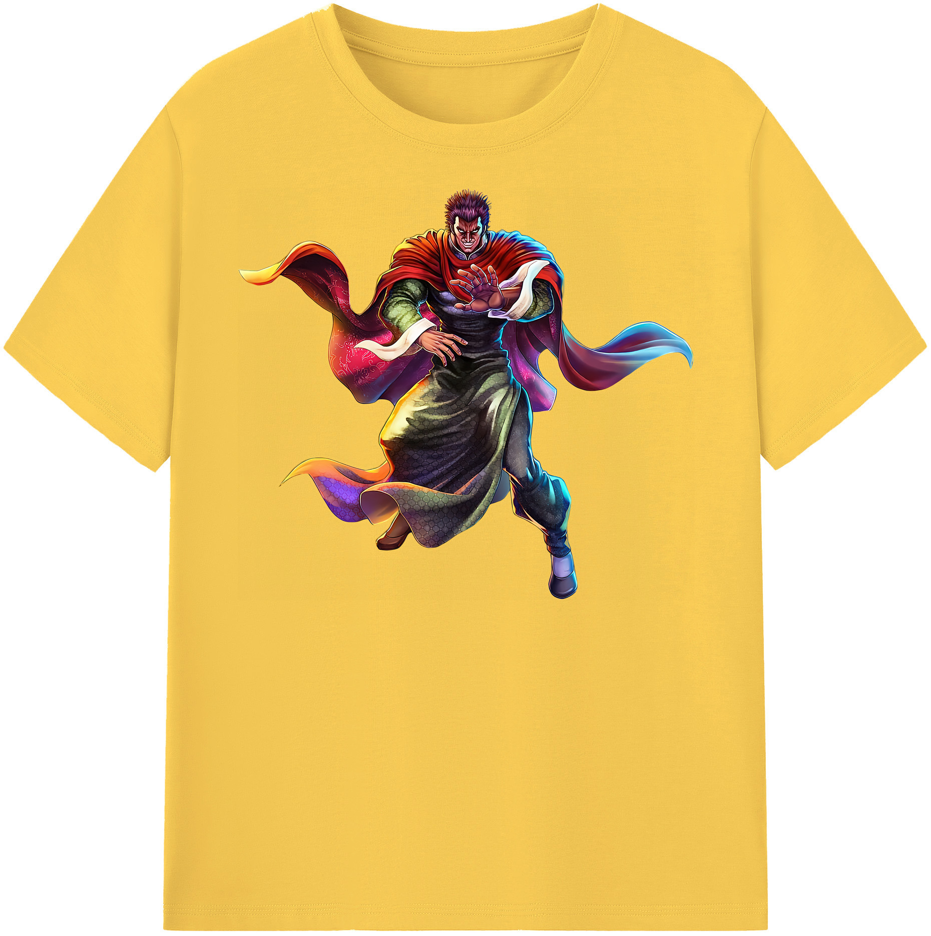 （画像用） 北斗の拳 Fist of the North Star 綿100％半袖Tシャツ（フロントプリント）