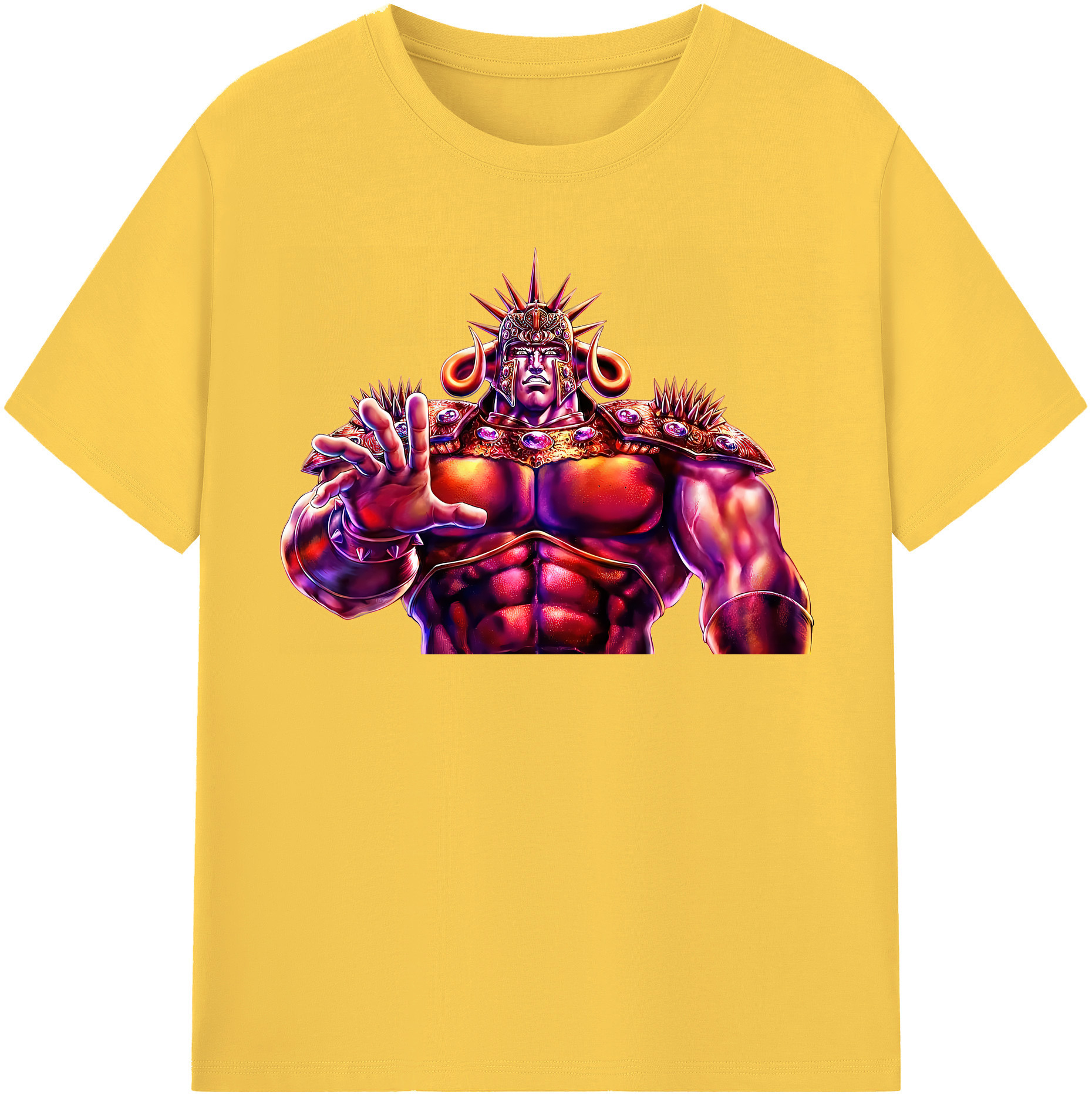 （画像用） 北斗の拳 Fist of the North Star 綿100％半袖Tシャツ（フロントプリント）
