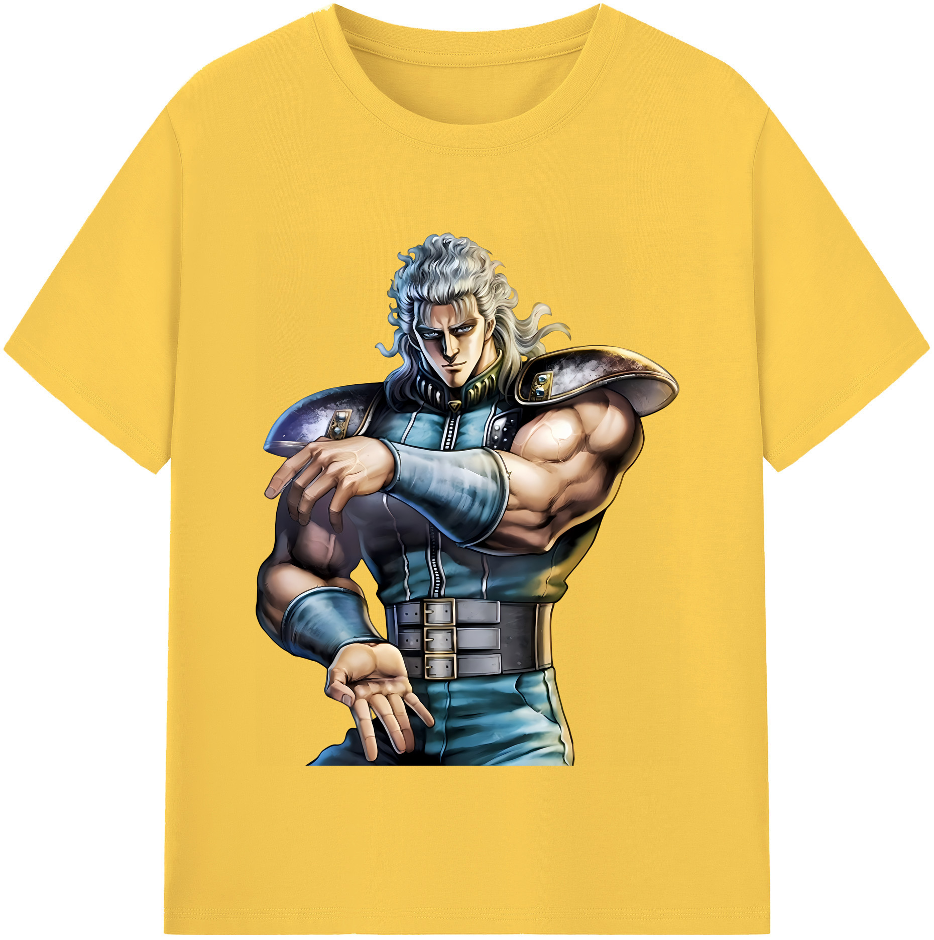 （画像用） 北斗の拳 Fist of the North Star 綿100％半袖Tシャツ（フロントプリント）