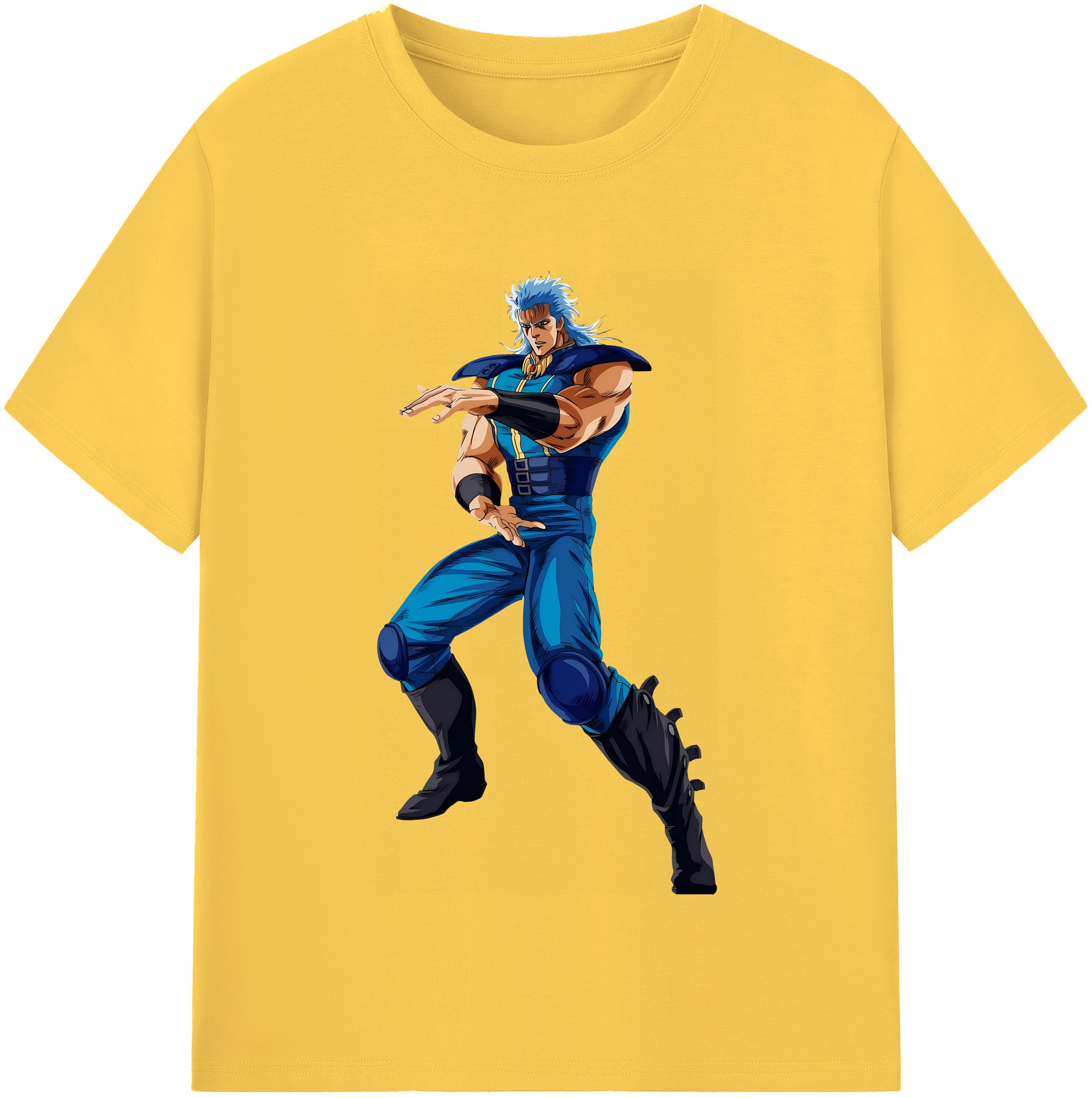 （画像用） 北斗の拳 Fist of the North Star 綿100％半袖Tシャツ（フロントプリント）