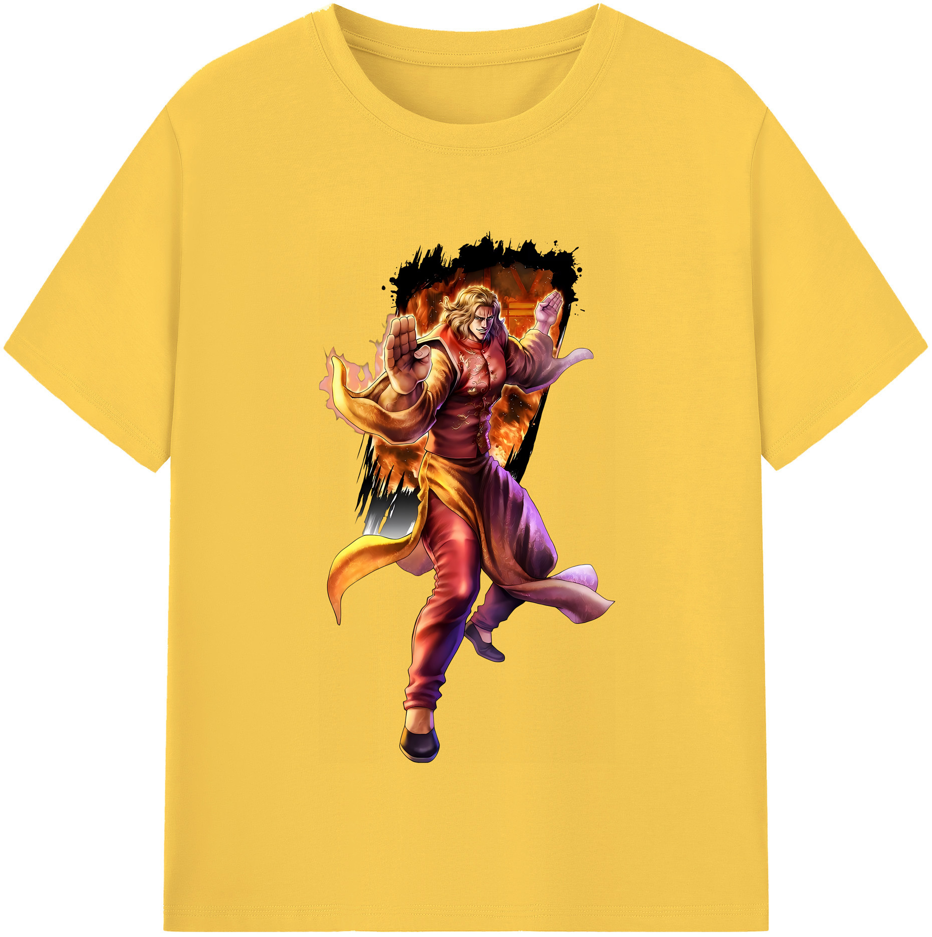 （画像用） 北斗の拳 Fist of the North Star 綿100％半袖Tシャツ（フロントプリント）