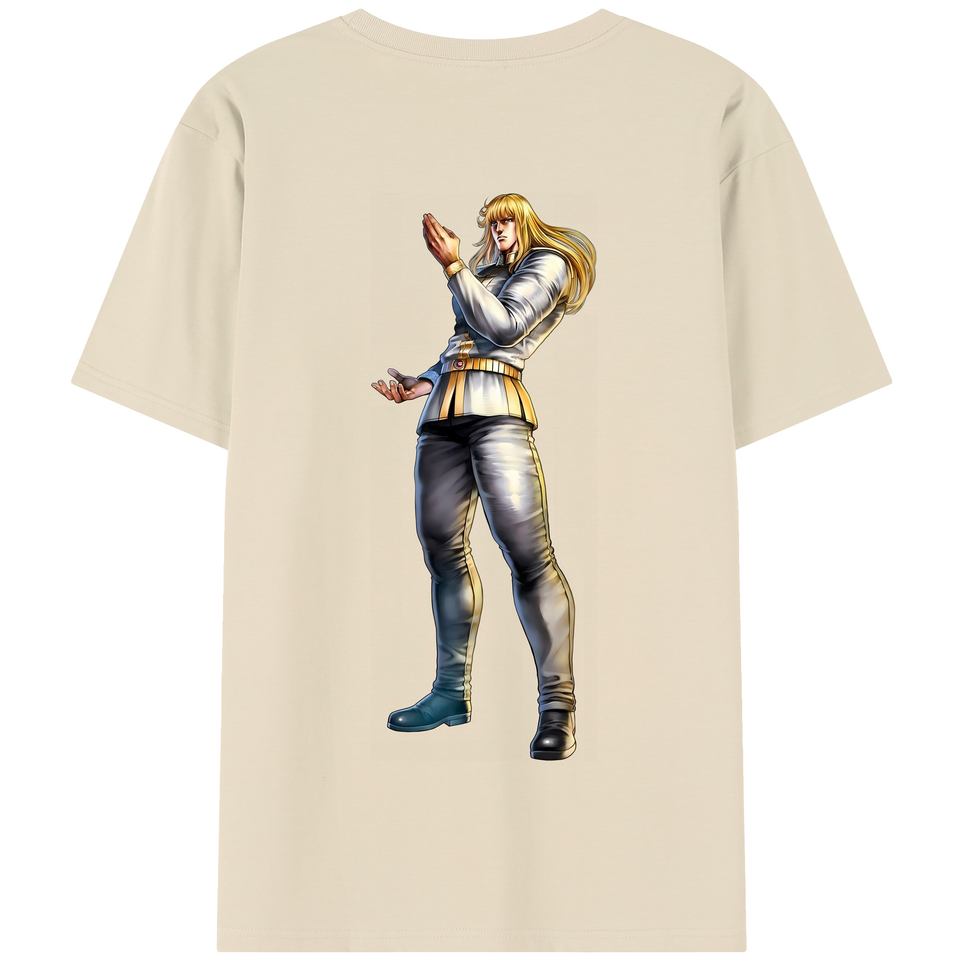 （画像用） 北斗の拳 Fist of the North Star 綿100％半袖Tシャツ（背面プリント）