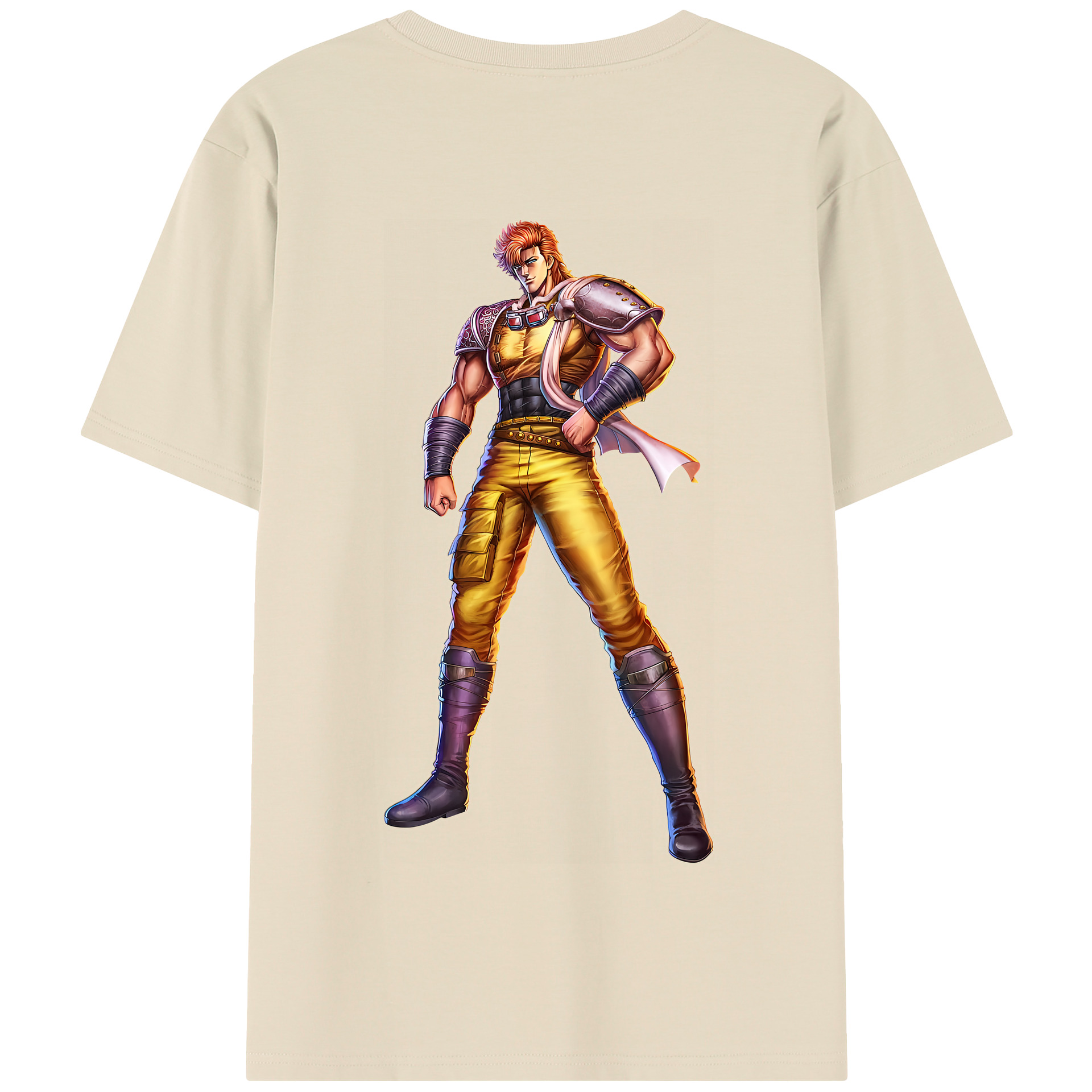 （画像用） 北斗の拳 Fist of the North Star 綿100％半袖Tシャツ（背面プリント）