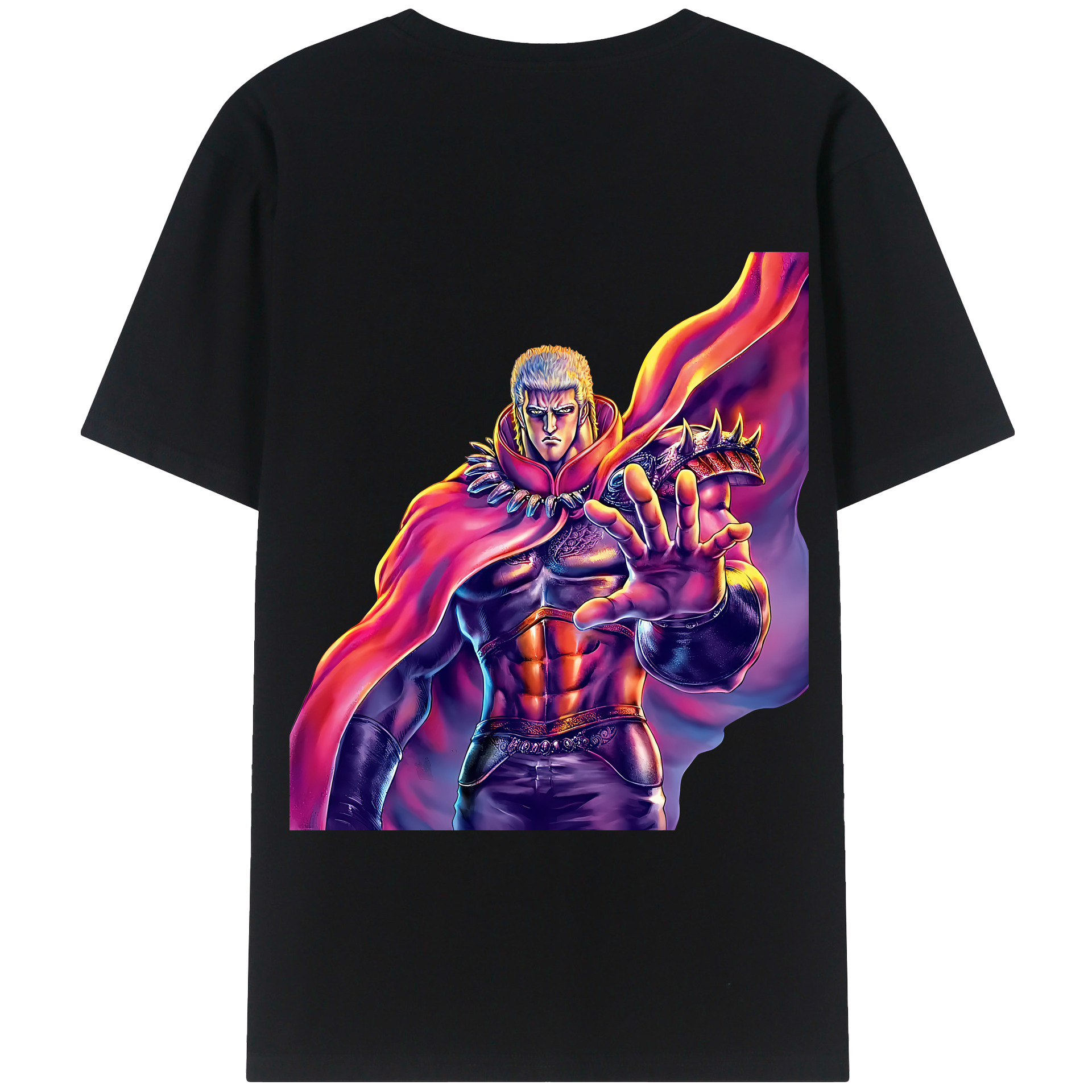 （画像用） 北斗の拳 Fist of the North Star 綿100％半袖Tシャツ（背面プリント）