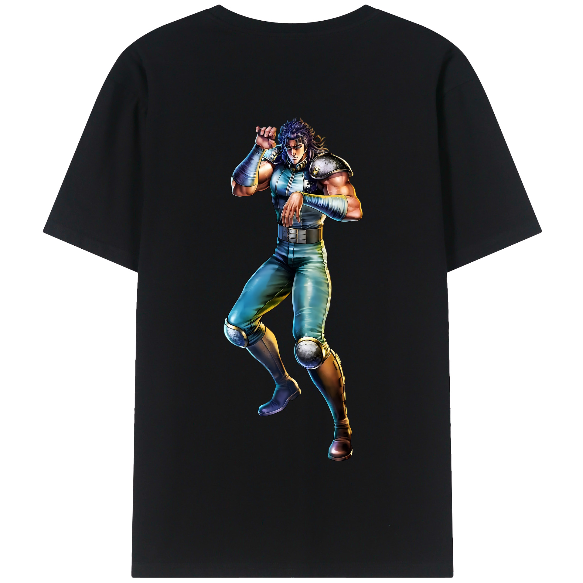 （画像用） 北斗の拳 Fist of the North Star 綿100％半袖Tシャツ（背面プリント）