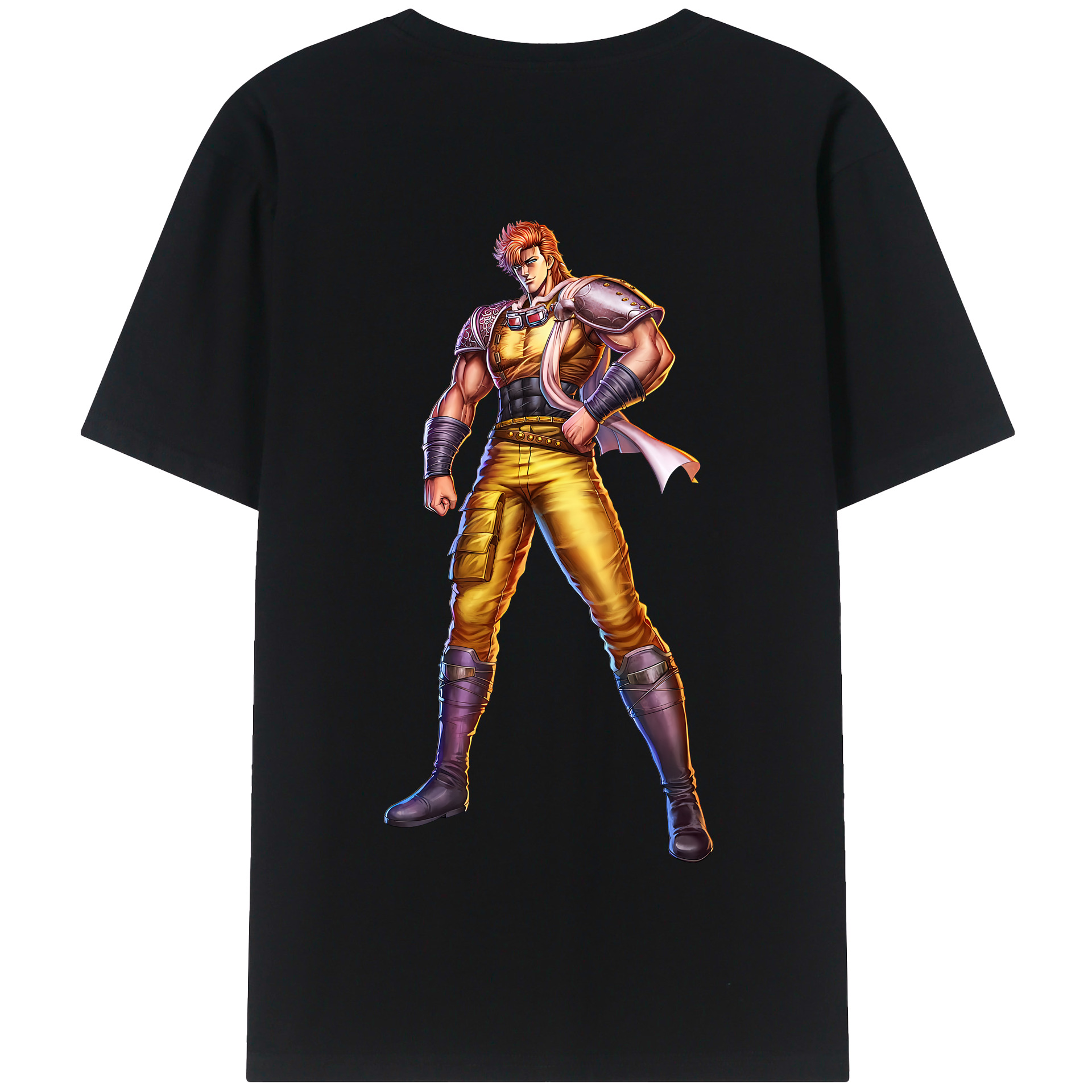 （画像用） 北斗の拳 Fist of the North Star 綿100％半袖Tシャツ（背面プリント）