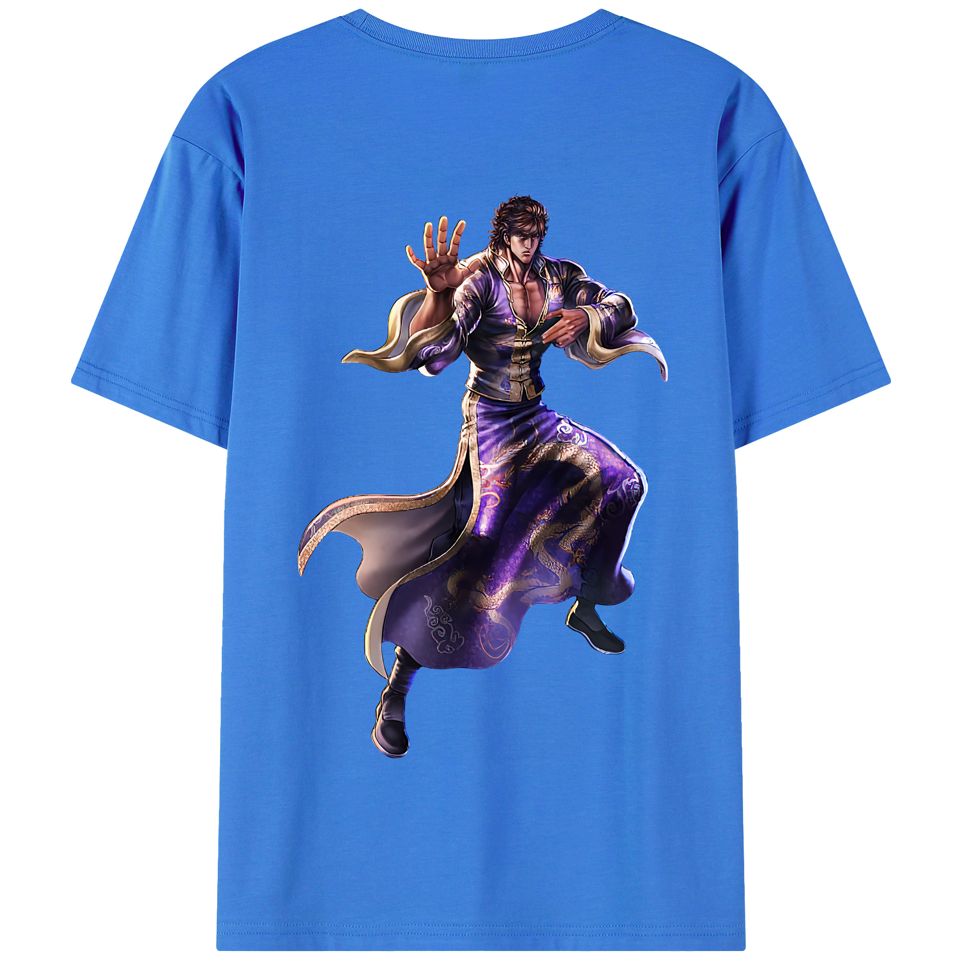（画像用） 北斗の拳 Fist of the North Star 綿100％半袖Tシャツ（背面プリント）