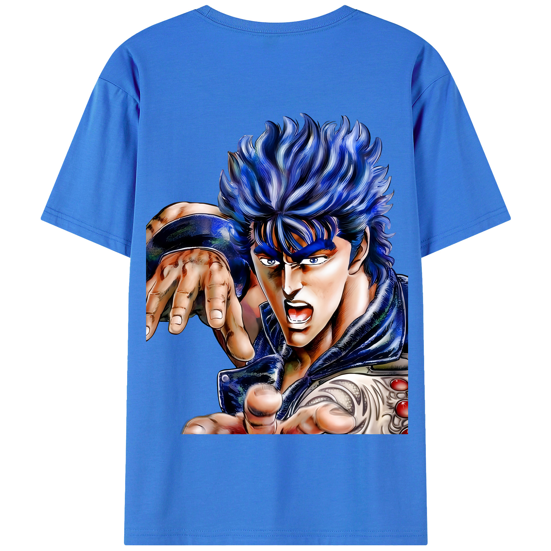 （画像用） 北斗の拳 Fist of the North Star 綿100％半袖Tシャツ（背面プリント）