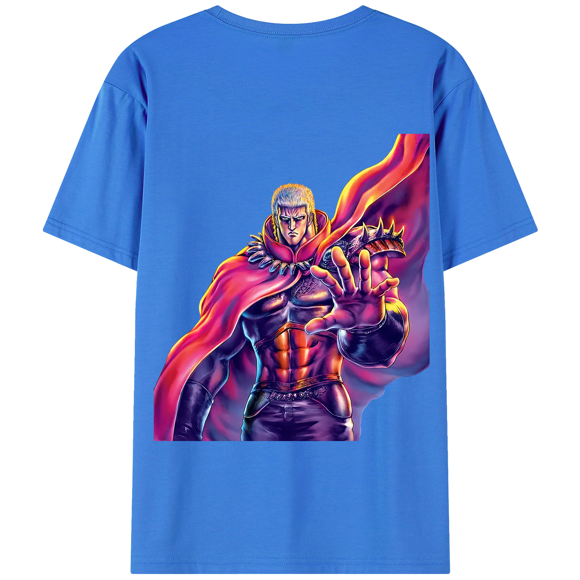 （画像用） 北斗の拳 Fist of the North Star 綿100％半袖Tシャツ（背面プリント）