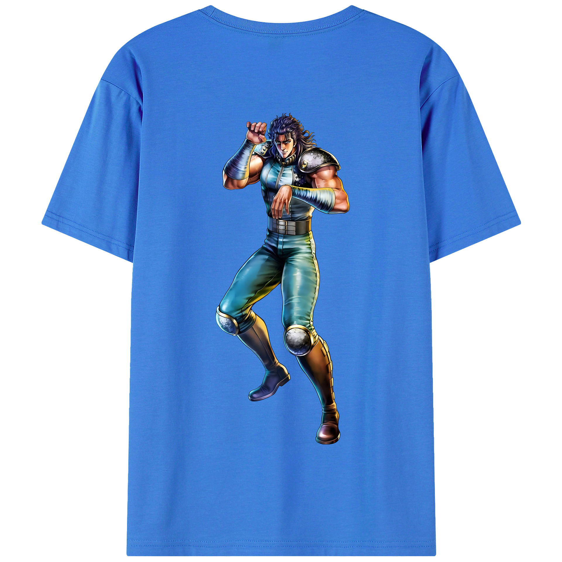 （画像用） 北斗の拳 Fist of the North Star 綿100％半袖Tシャツ（背面プリント）