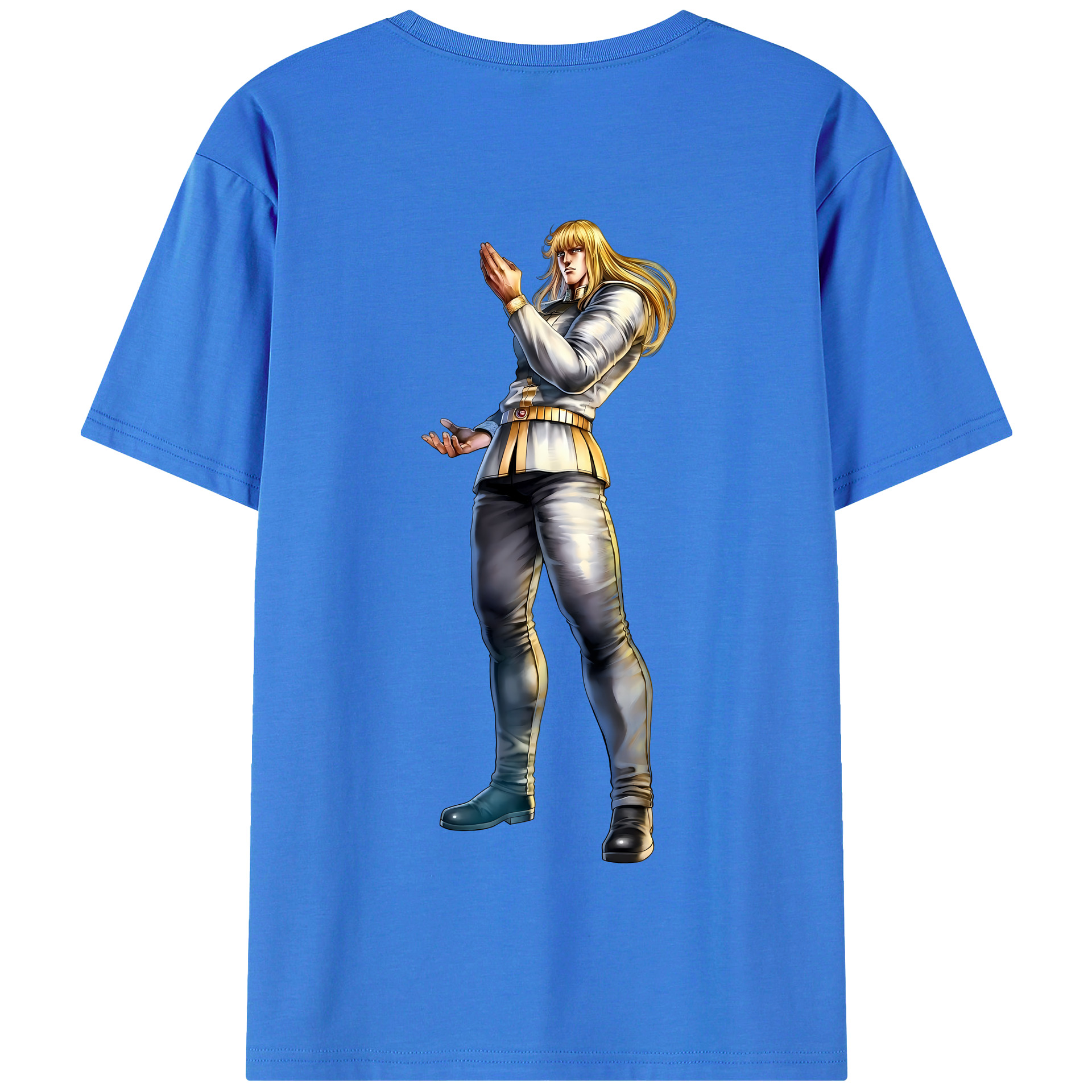 （画像用） 北斗の拳 Fist of the North Star 綿100％半袖Tシャツ（背面プリント）