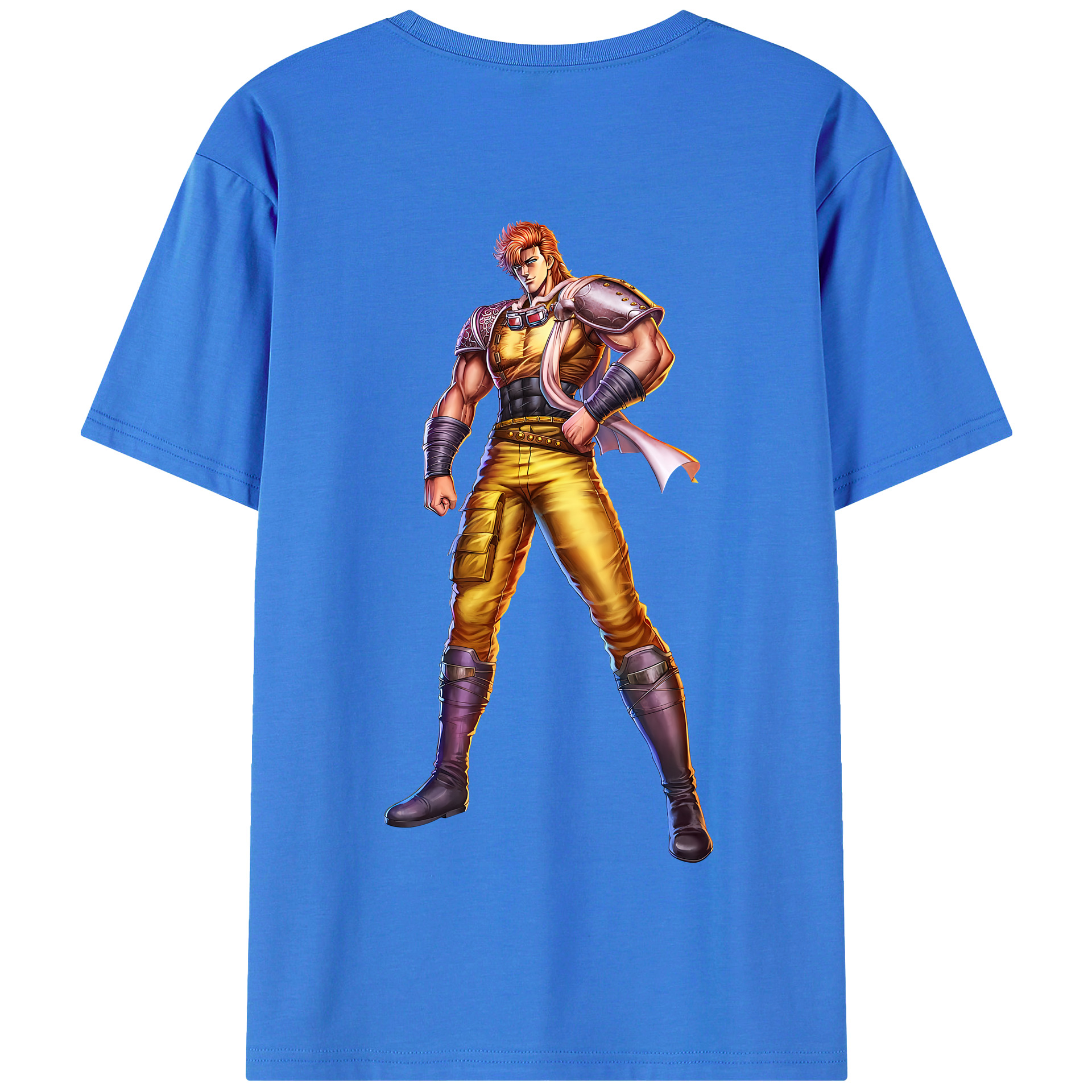 （画像用） 北斗の拳 Fist of the North Star 綿100％半袖Tシャツ（背面プリント）
