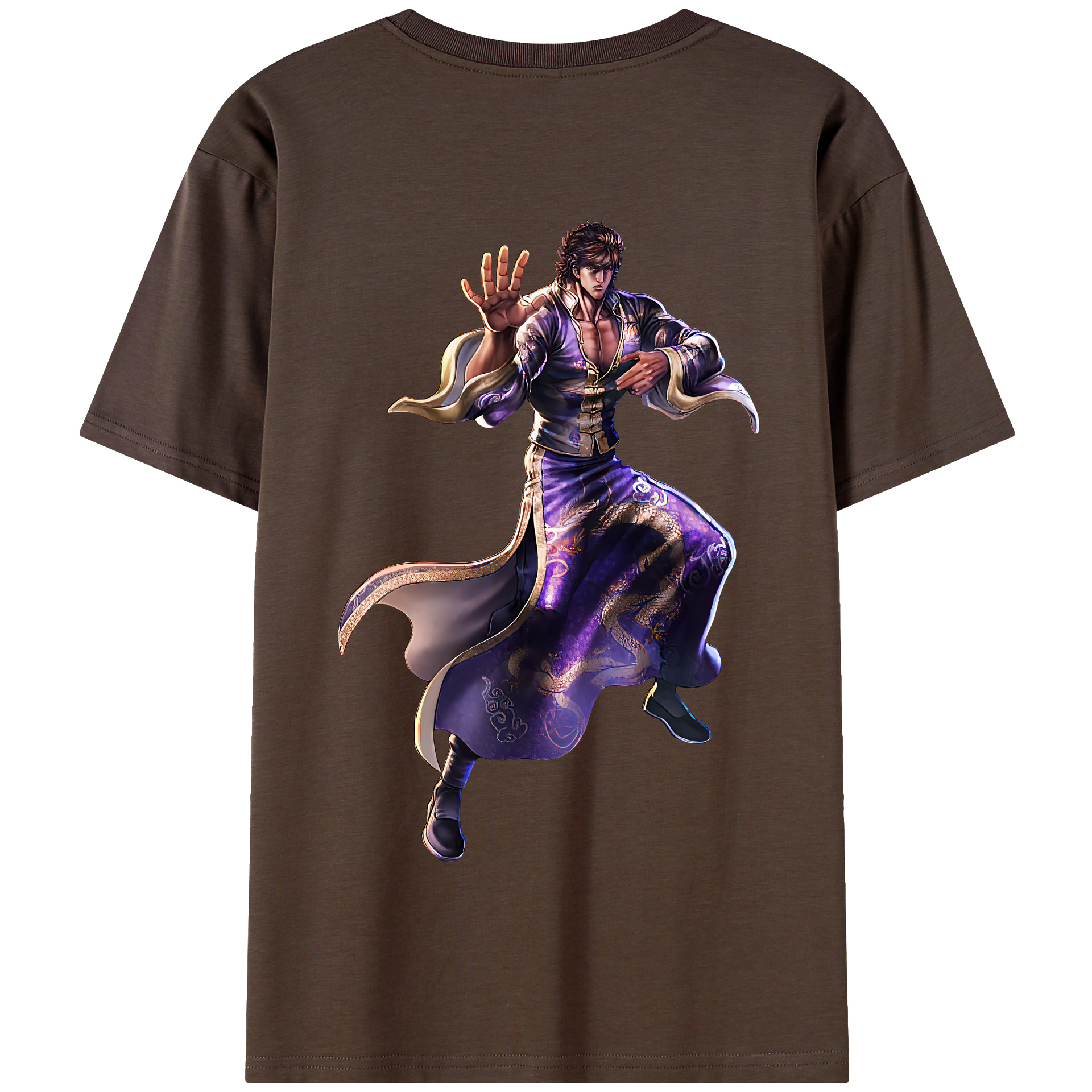 （画像用） 北斗の拳 Fist of the North Star 綿100％半袖Tシャツ（背面プリント）