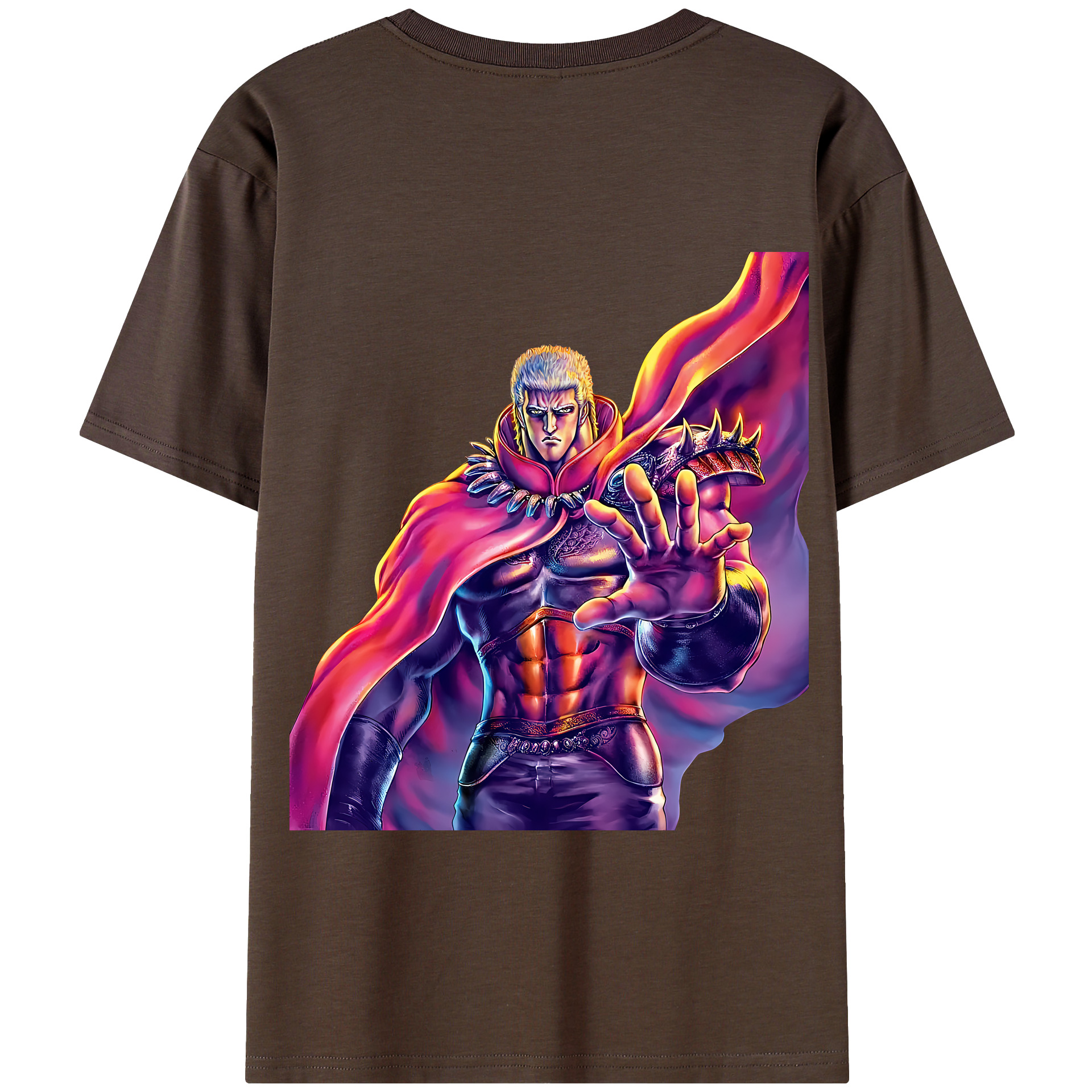 （画像用） 北斗の拳 Fist of the North Star 綿100％半袖Tシャツ（背面プリント）
