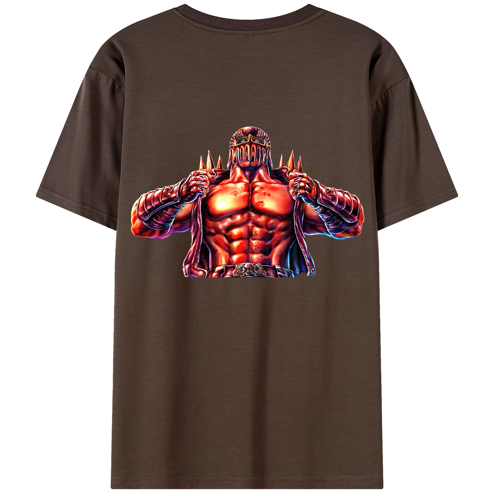 （画像用） 北斗の拳 Fist of the North Star 綿100％半袖Tシャツ（背面プリント）