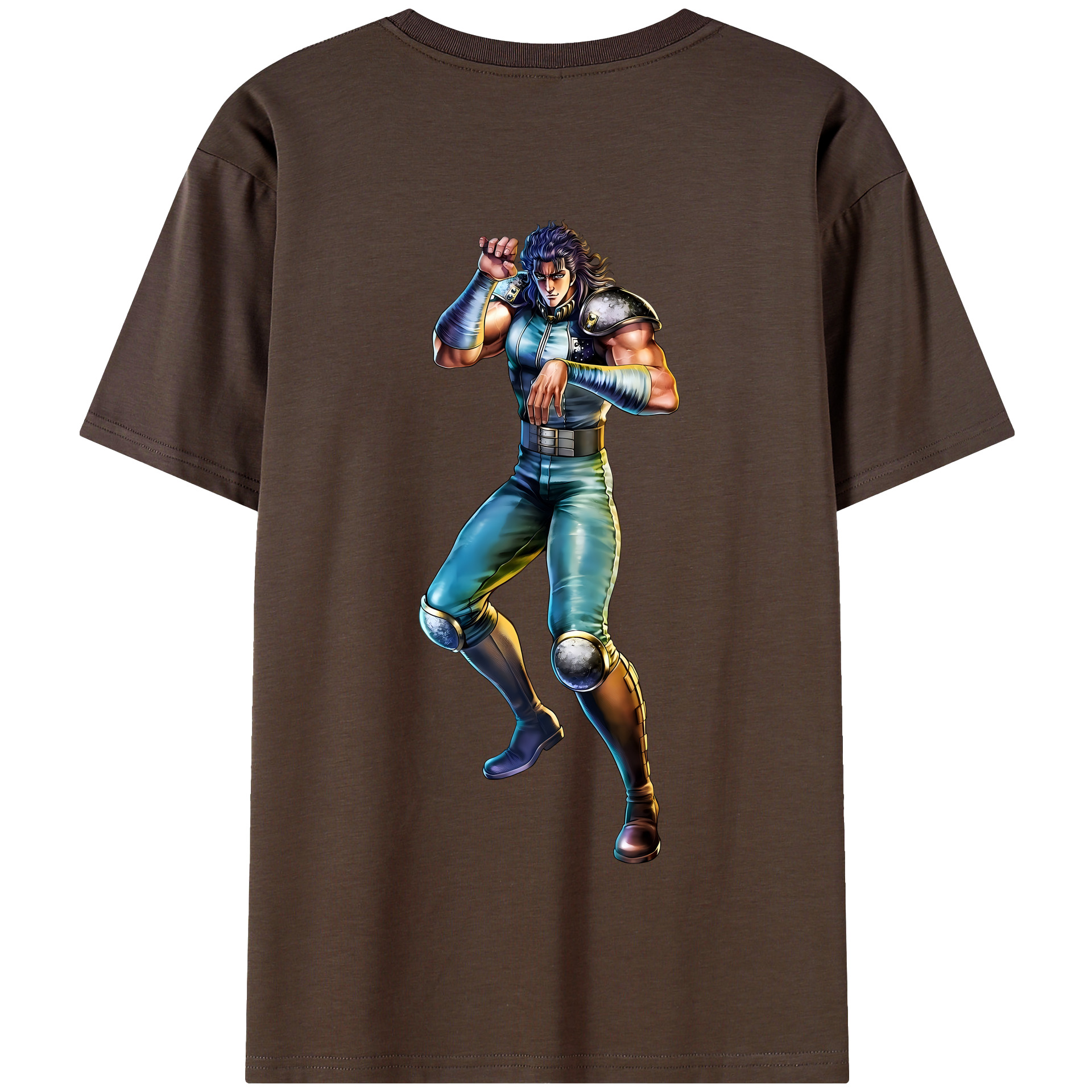 （画像用） 北斗の拳 Fist of the North Star 綿100％半袖Tシャツ（背面プリント）