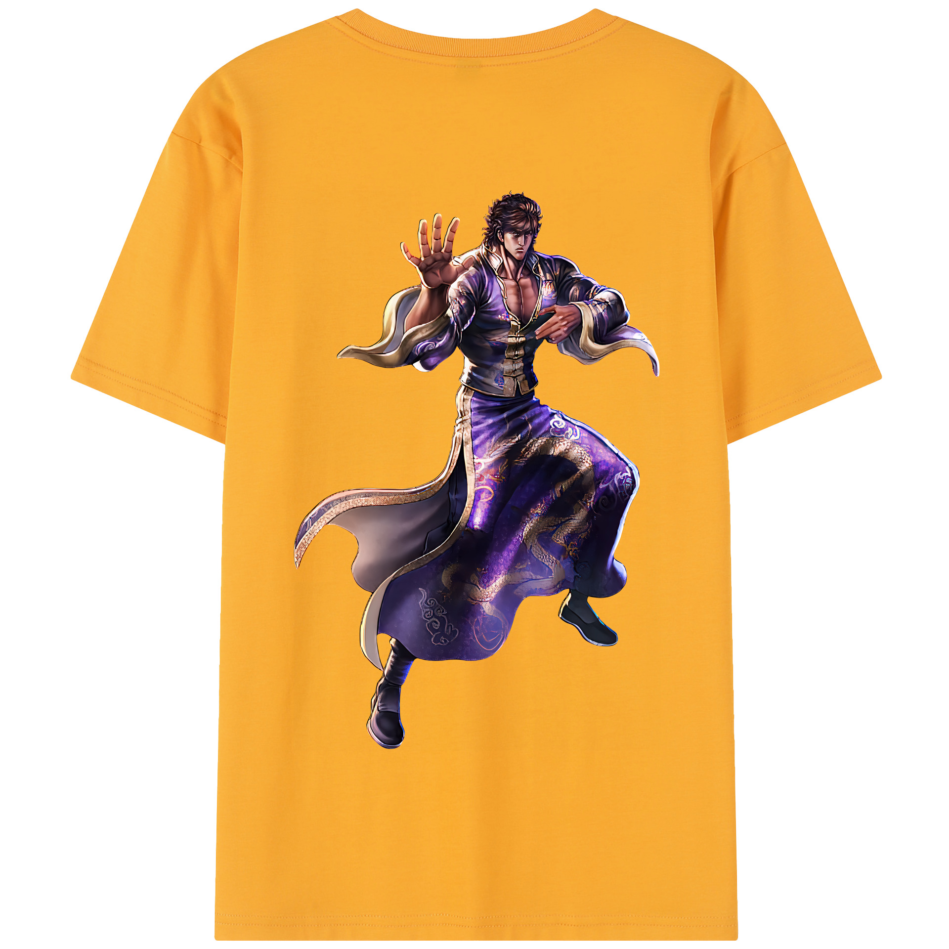 （画像用） 北斗の拳 Fist of the North Star 綿100％半袖Tシャツ（背面プリント）