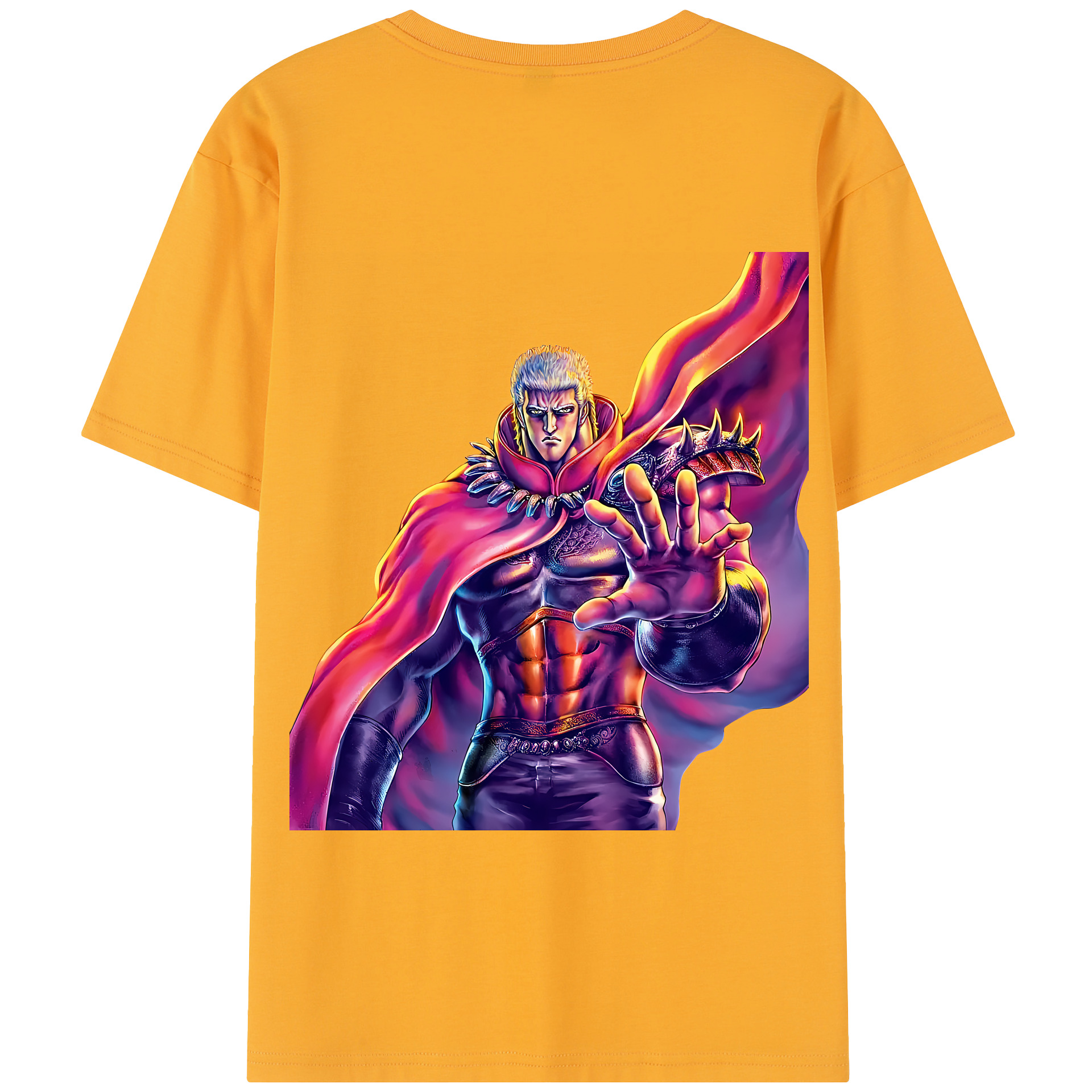 （画像用） 北斗の拳 Fist of the North Star 綿100％半袖Tシャツ（背面プリント）