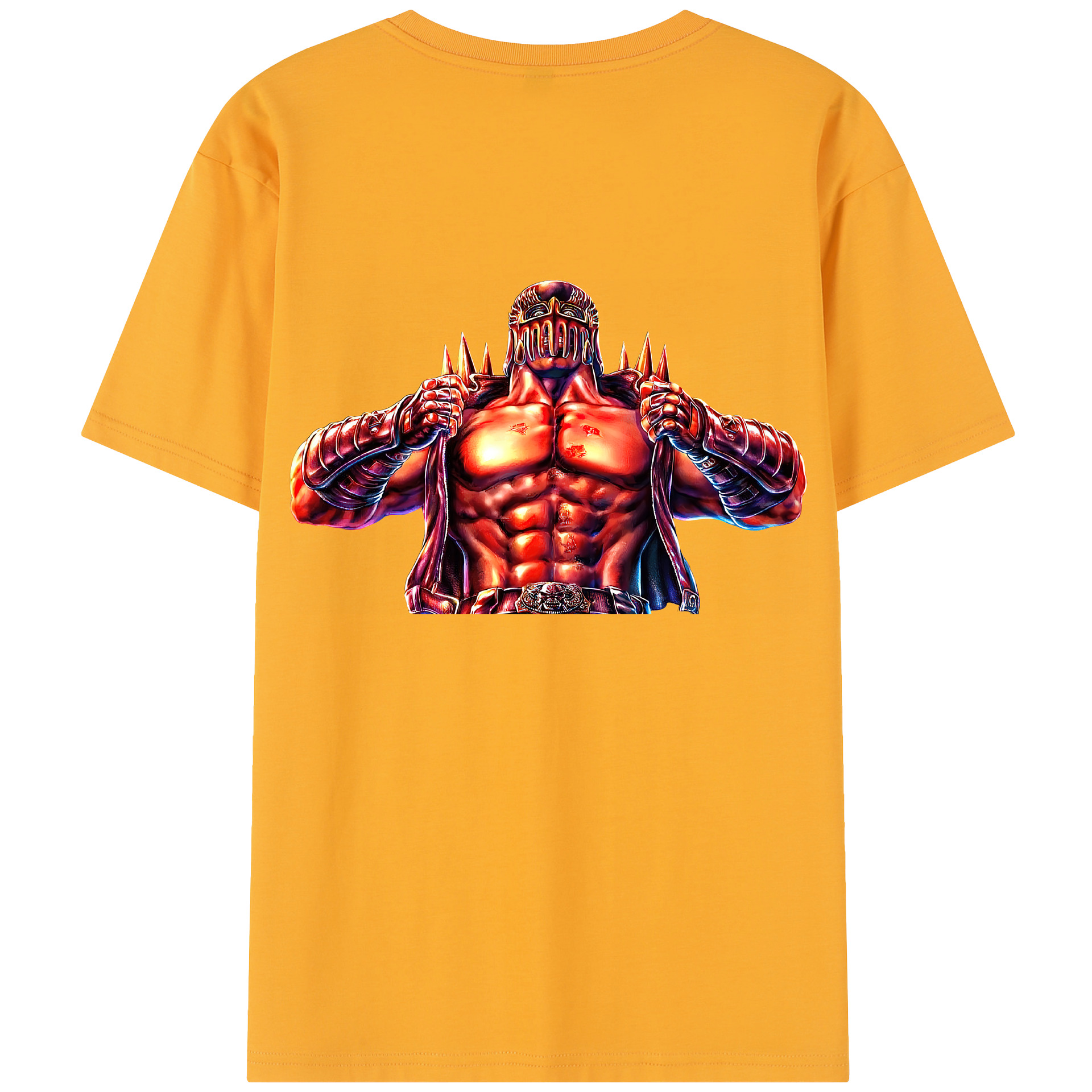 （画像用） 北斗の拳 Fist of the North Star 綿100％半袖Tシャツ（背面プリント）