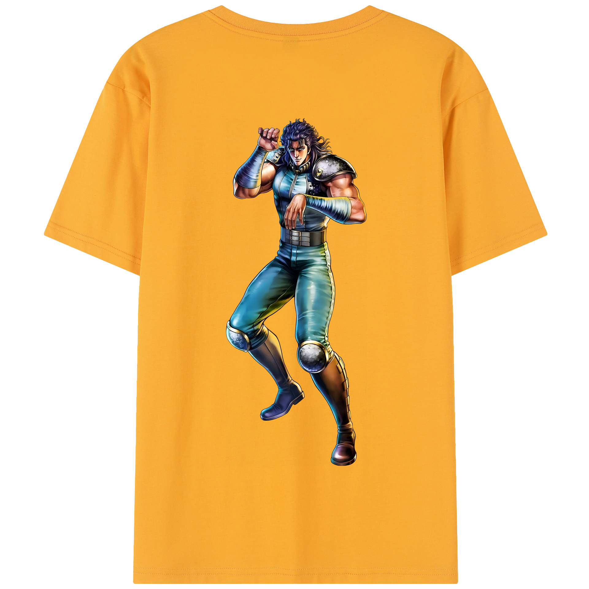 （画像用） 北斗の拳 Fist of the North Star 綿100％半袖Tシャツ（背面プリント）