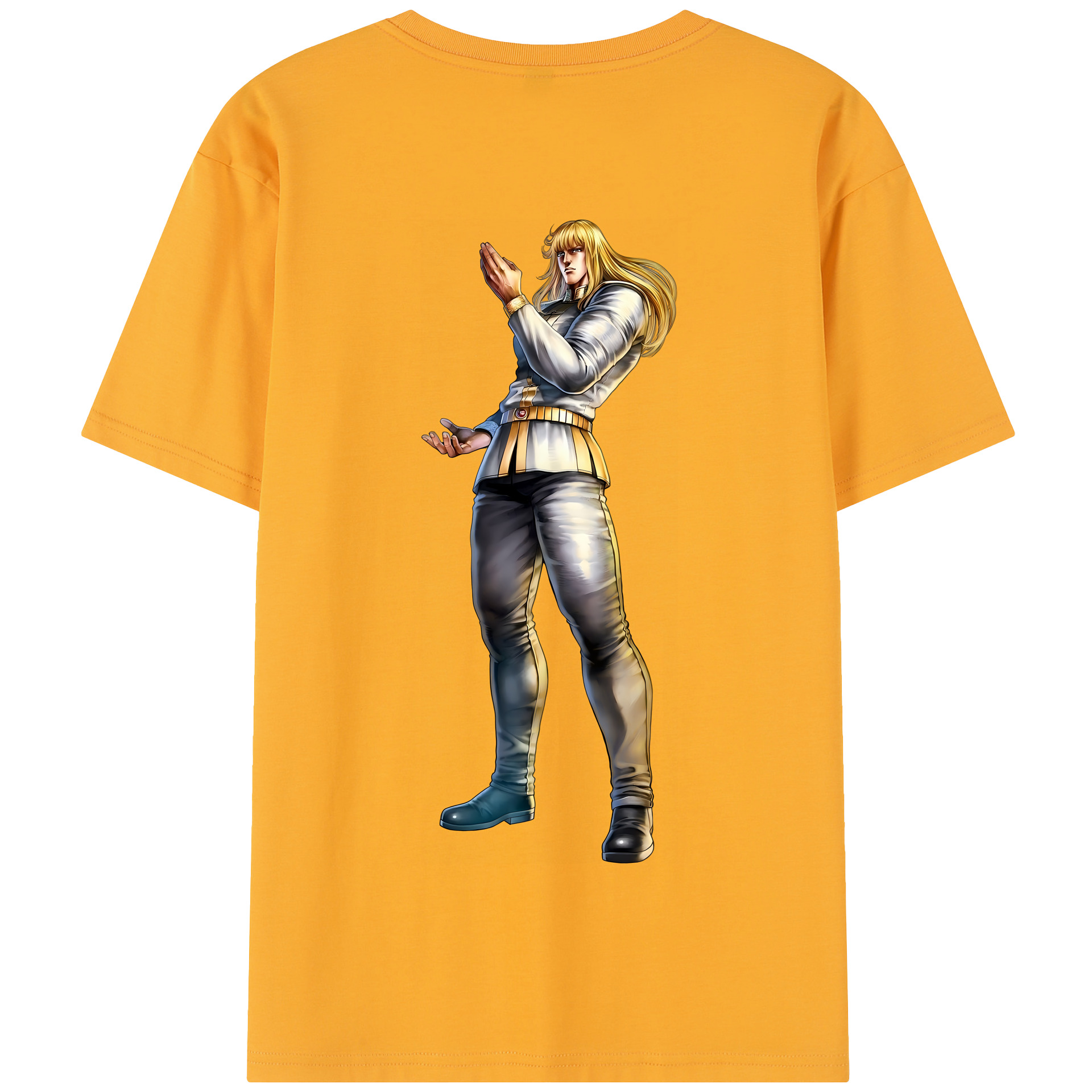 （画像用） 北斗の拳 Fist of the North Star 綿100％半袖Tシャツ（背面プリント）