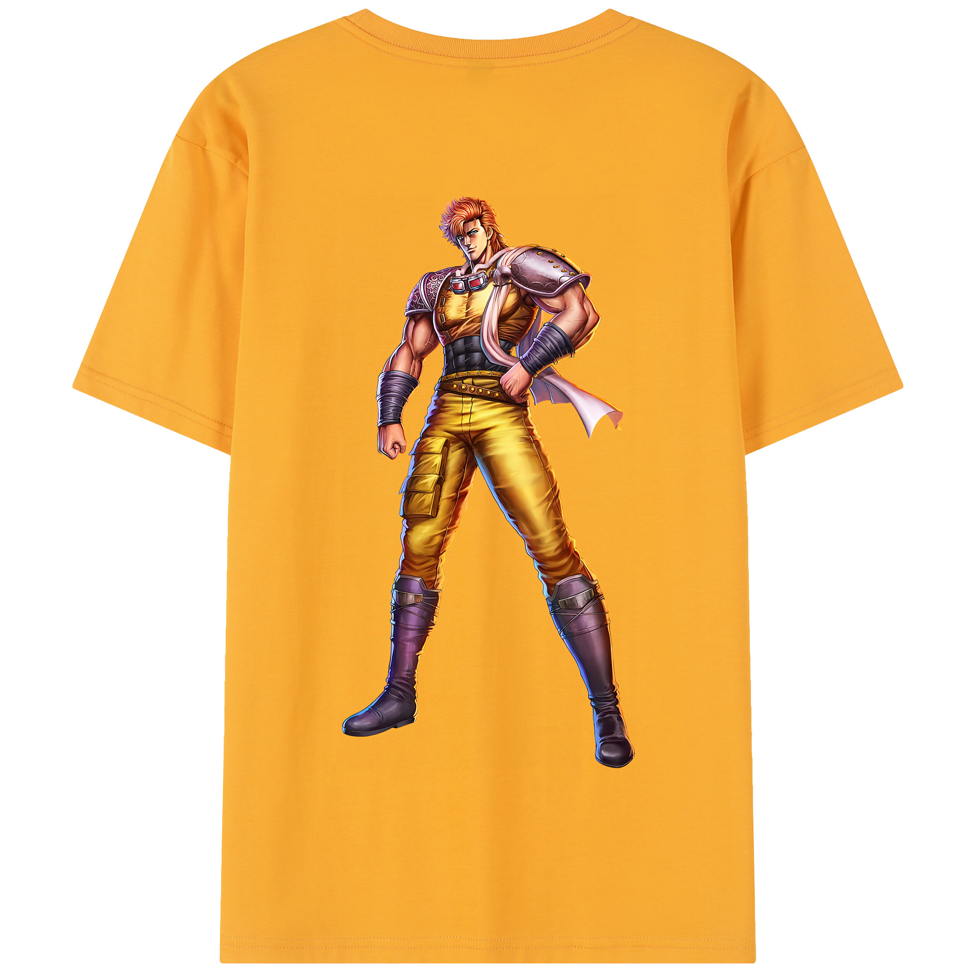 （画像用） 北斗の拳 Fist of the North Star 綿100％半袖Tシャツ（背面プリント）