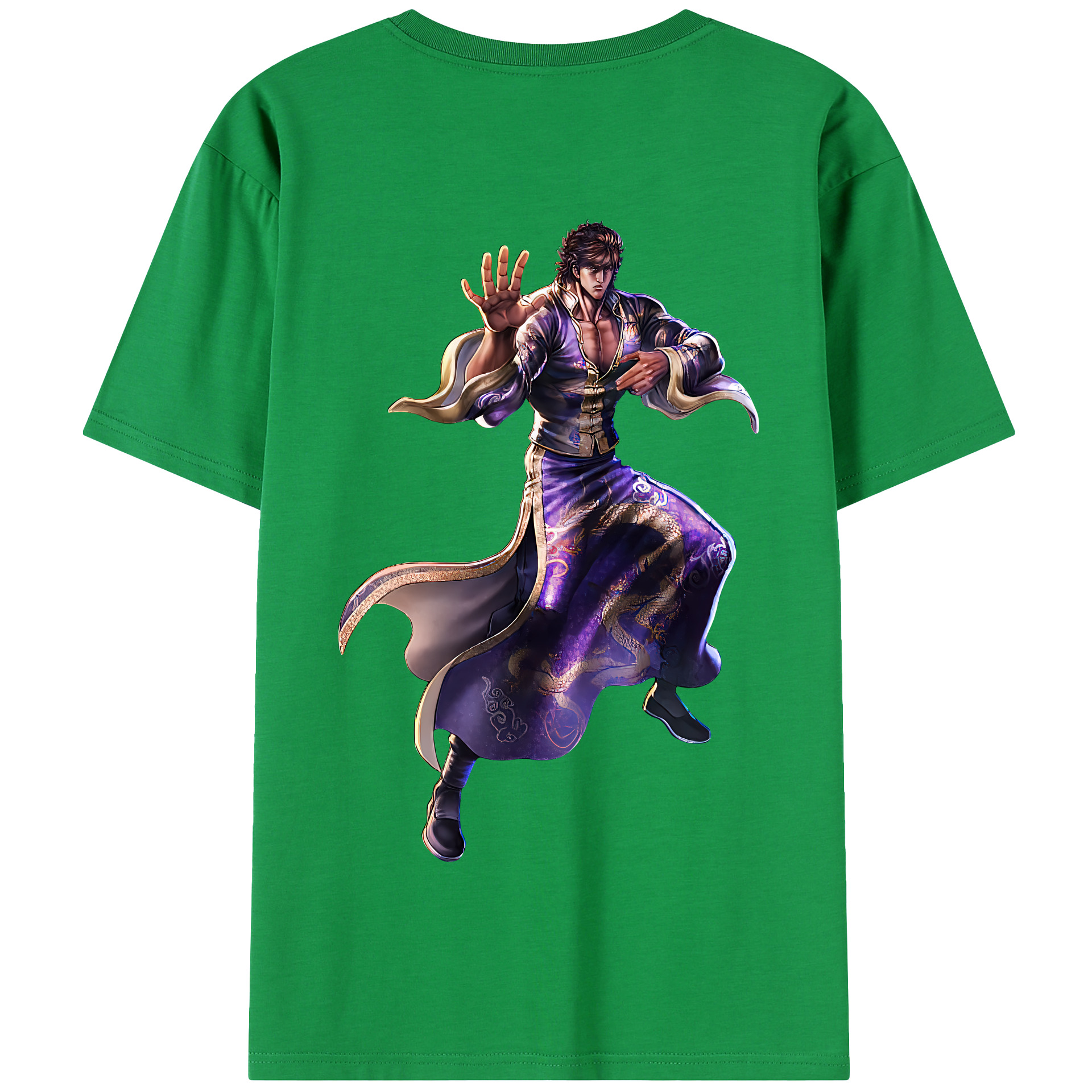 （画像用） 北斗の拳 Fist of the North Star 綿100％半袖Tシャツ（背面プリント）
