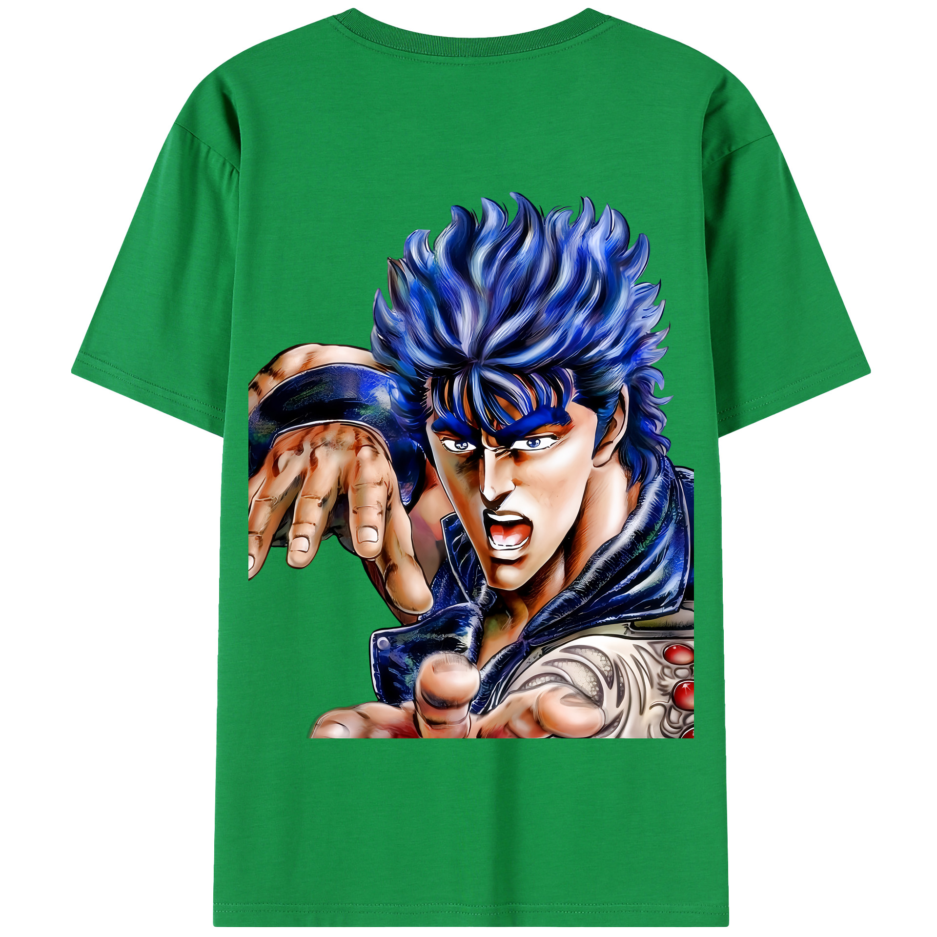 （画像用） 北斗の拳 Fist of the North Star 綿100％半袖Tシャツ（背面プリント）