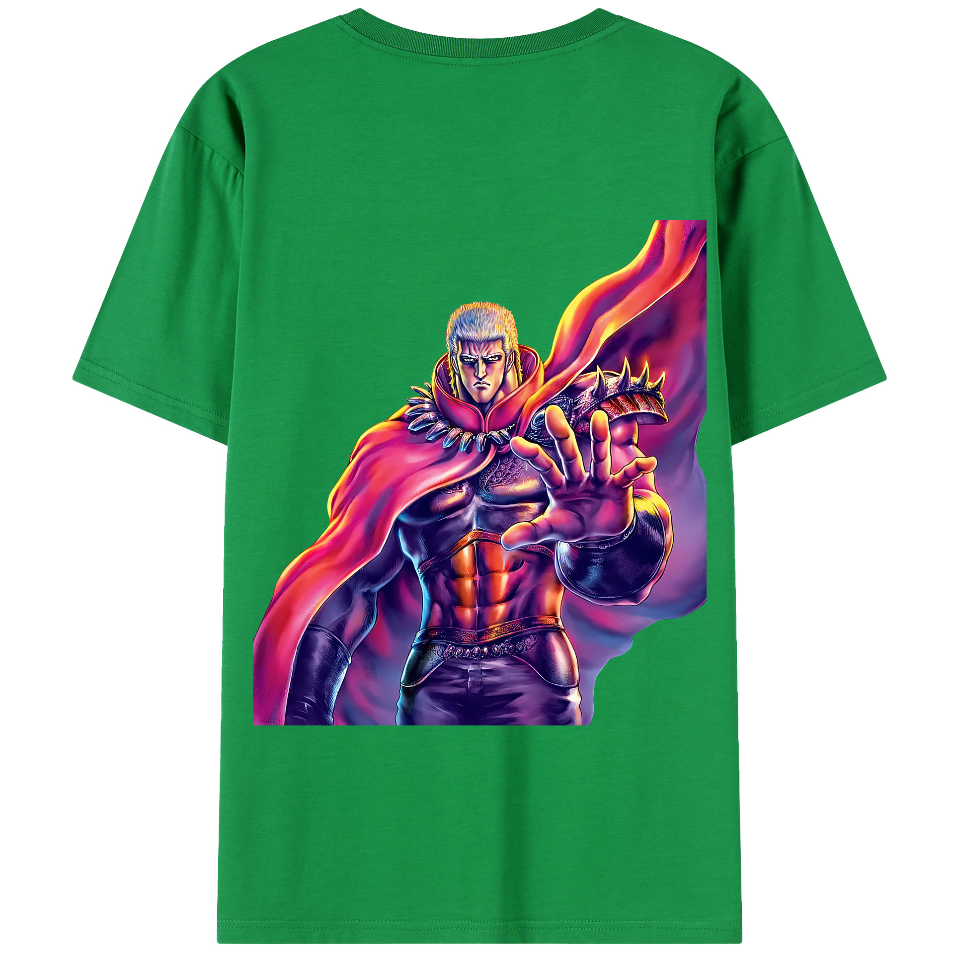 （画像用） 北斗の拳 Fist of the North Star 綿100％半袖Tシャツ（背面プリント）