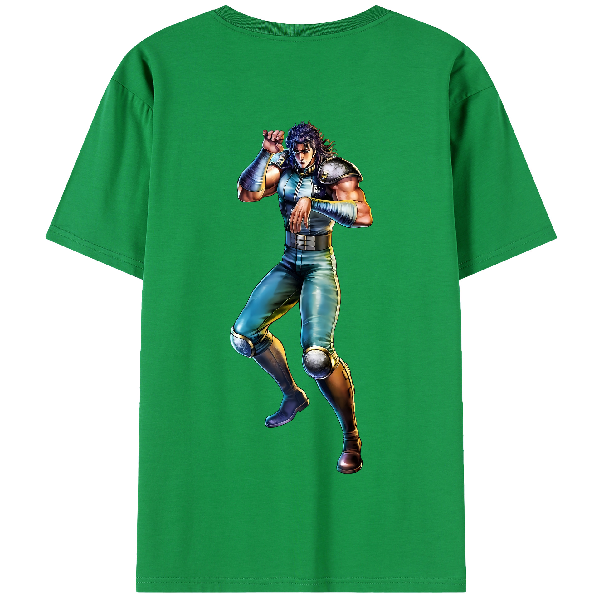 （画像用） 北斗の拳 Fist of the North Star 綿100％半袖Tシャツ（背面プリント）