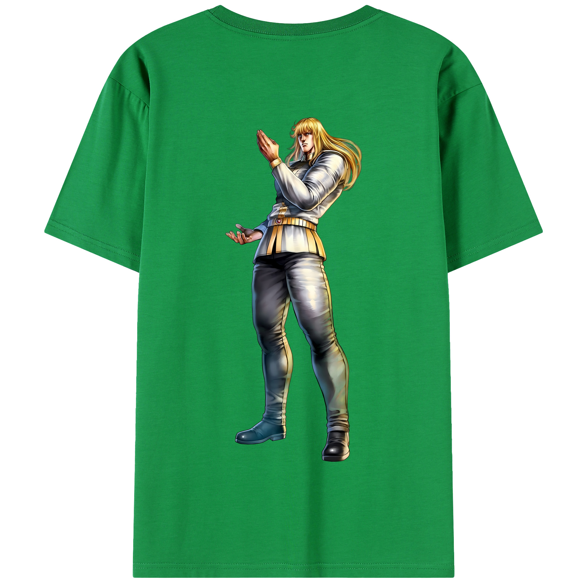 （画像用） 北斗の拳 Fist of the North Star 綿100％半袖Tシャツ（背面プリント）