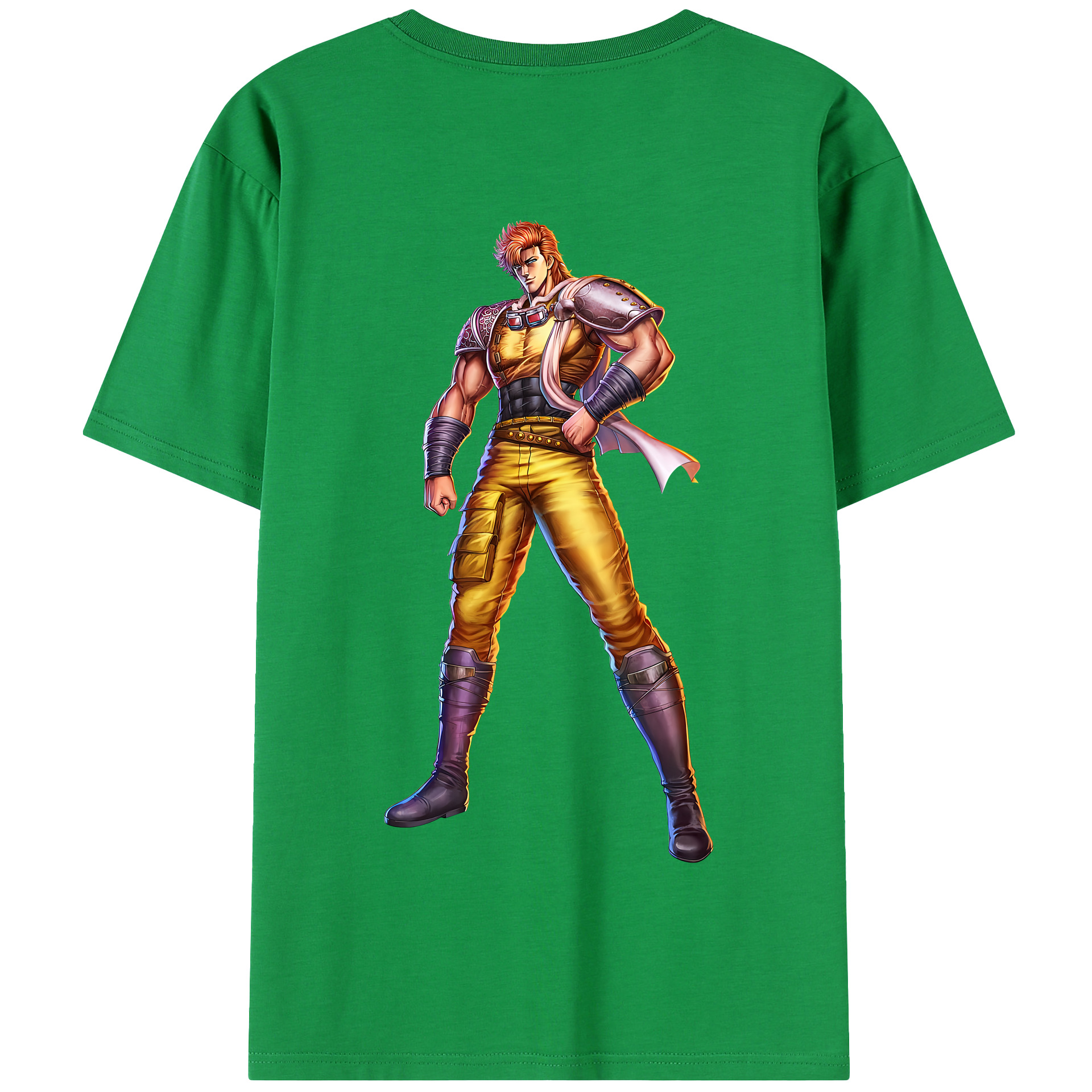 （画像用） 北斗の拳 Fist of the North Star 綿100％半袖Tシャツ（背面プリント）