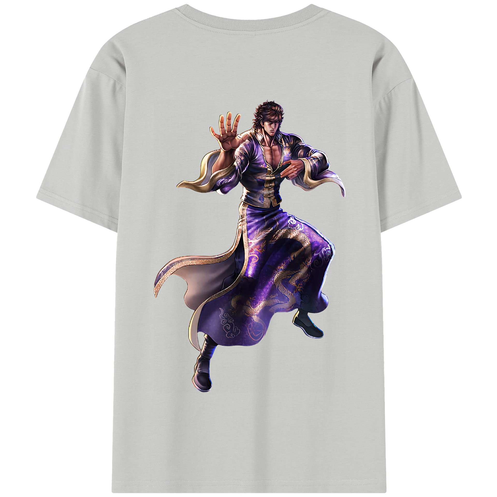 （画像用） 北斗の拳 Fist of the North Star 綿100％半袖Tシャツ（背面プリント）