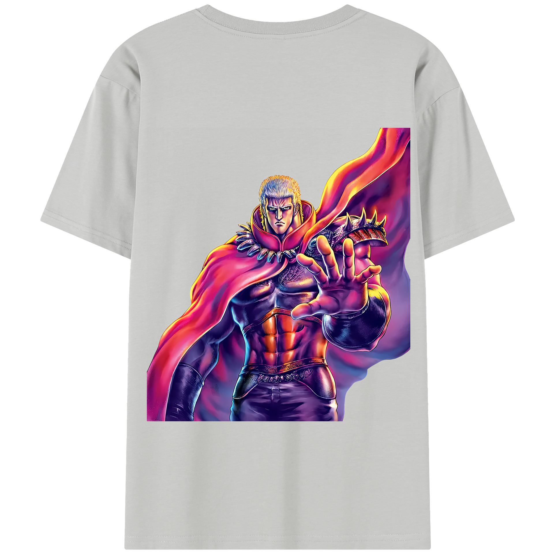 （画像用） 北斗の拳 Fist of the North Star 綿100％半袖Tシャツ（背面プリント）