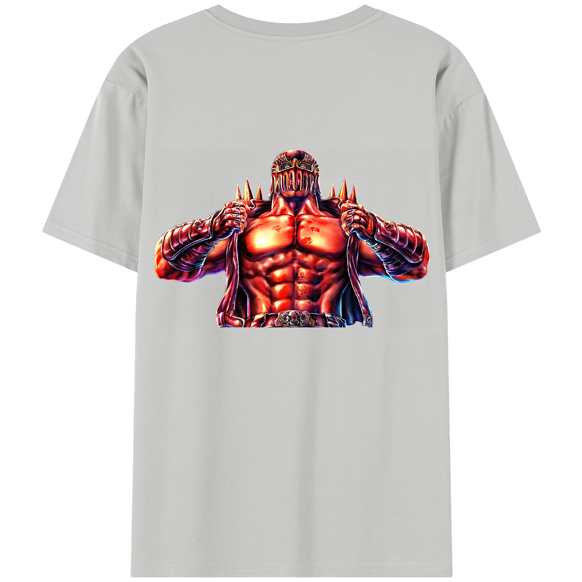 （画像用） 北斗の拳 Fist of the North Star 綿100％半袖Tシャツ（背面プリント）