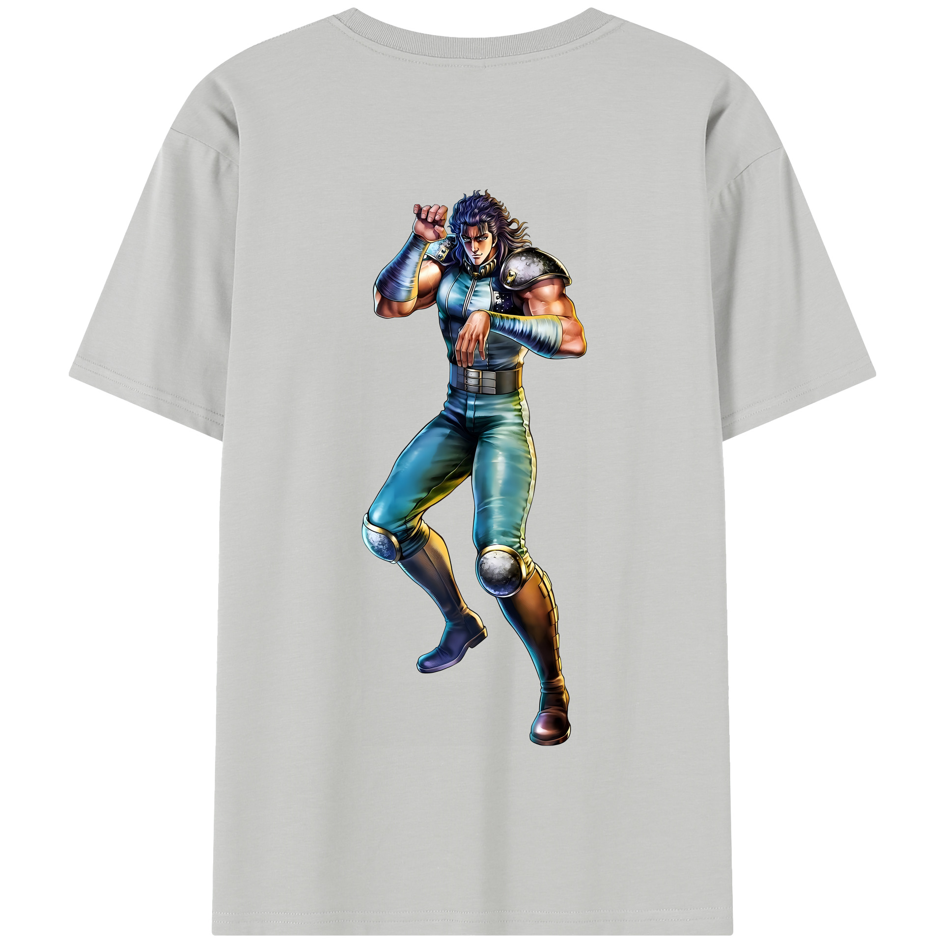 （画像用） 北斗の拳 Fist of the North Star 綿100％半袖Tシャツ（背面プリント）
