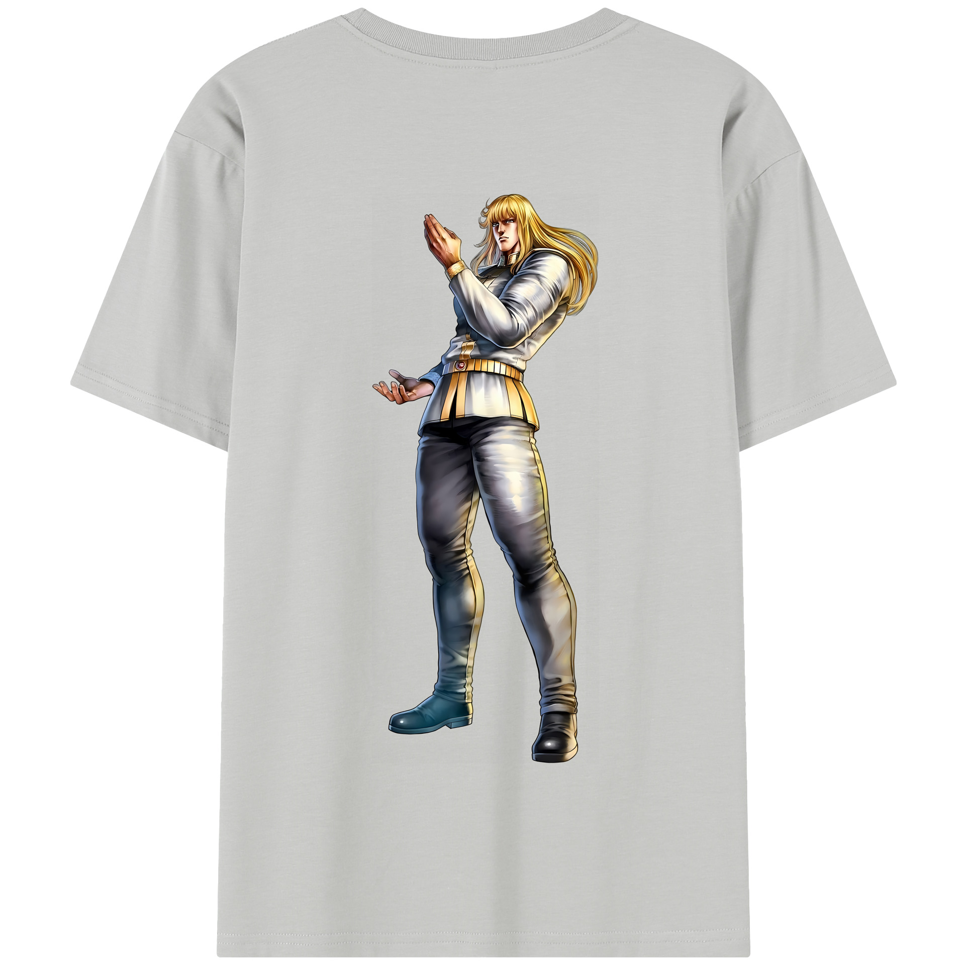 （画像用） 北斗の拳 Fist of the North Star 綿100％半袖Tシャツ（背面プリント）