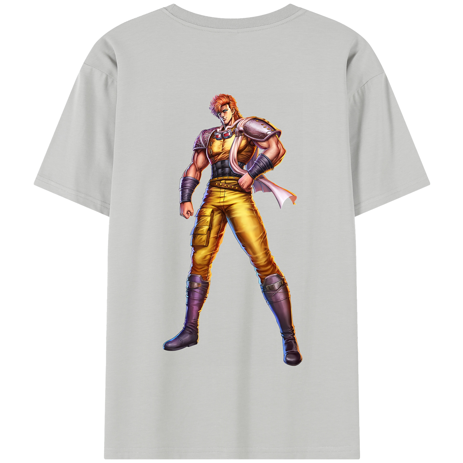 （画像用） 北斗の拳 Fist of the North Star 綿100％半袖Tシャツ（背面プリント）