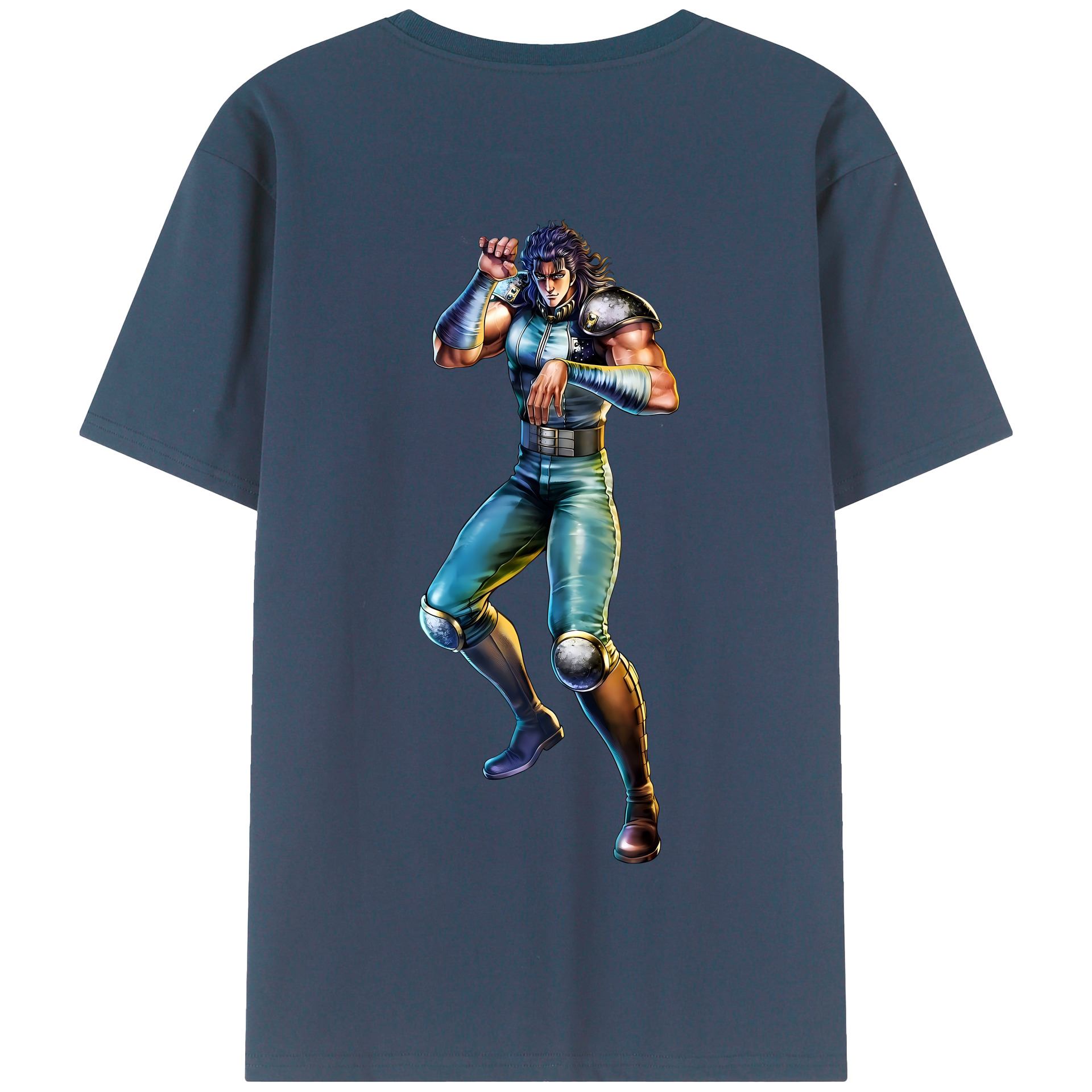（画像用） 北斗の拳 Fist of the North Star 綿100％半袖Tシャツ（背面プリント）