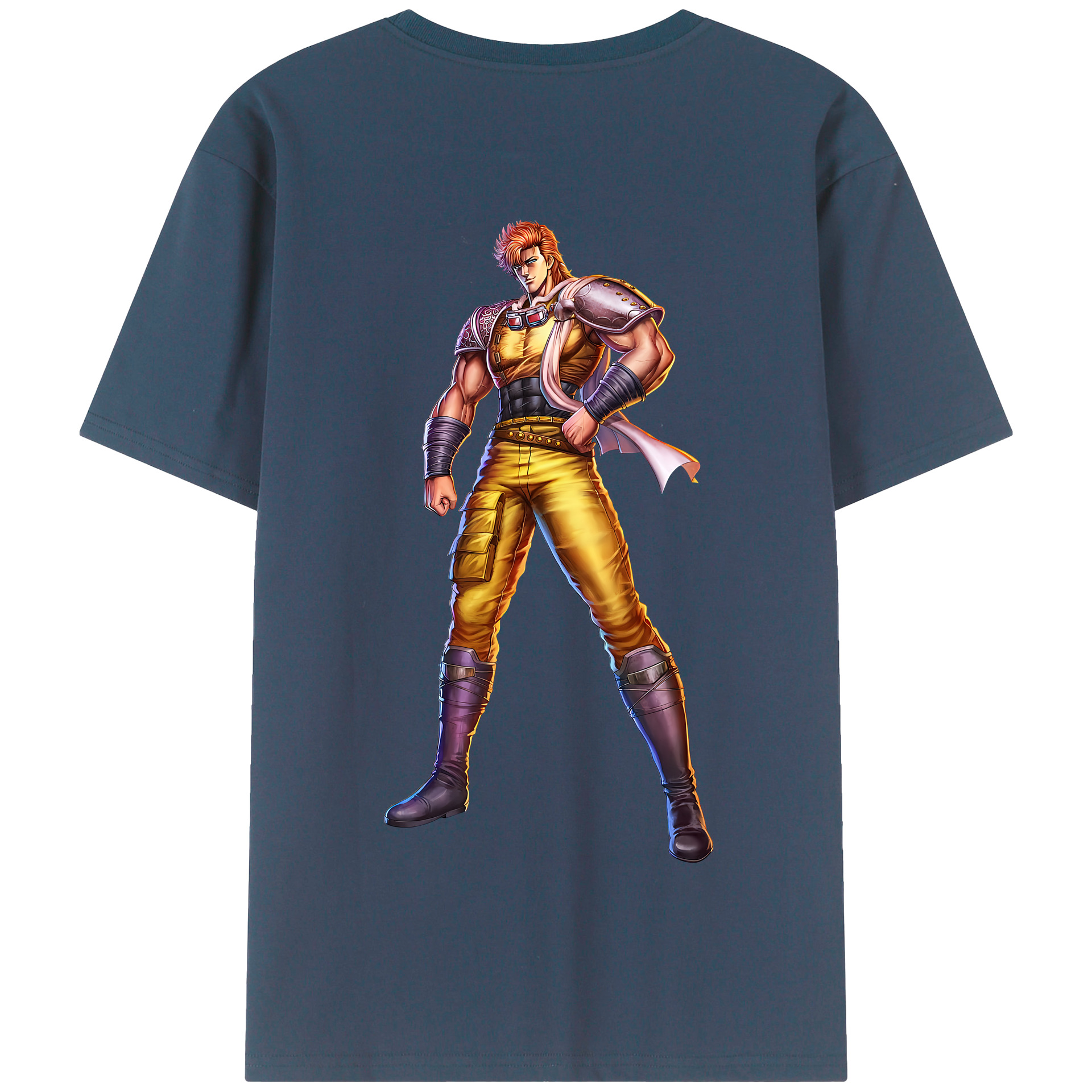 （画像用） 北斗の拳 Fist of the North Star 綿100％半袖Tシャツ（背面プリント）