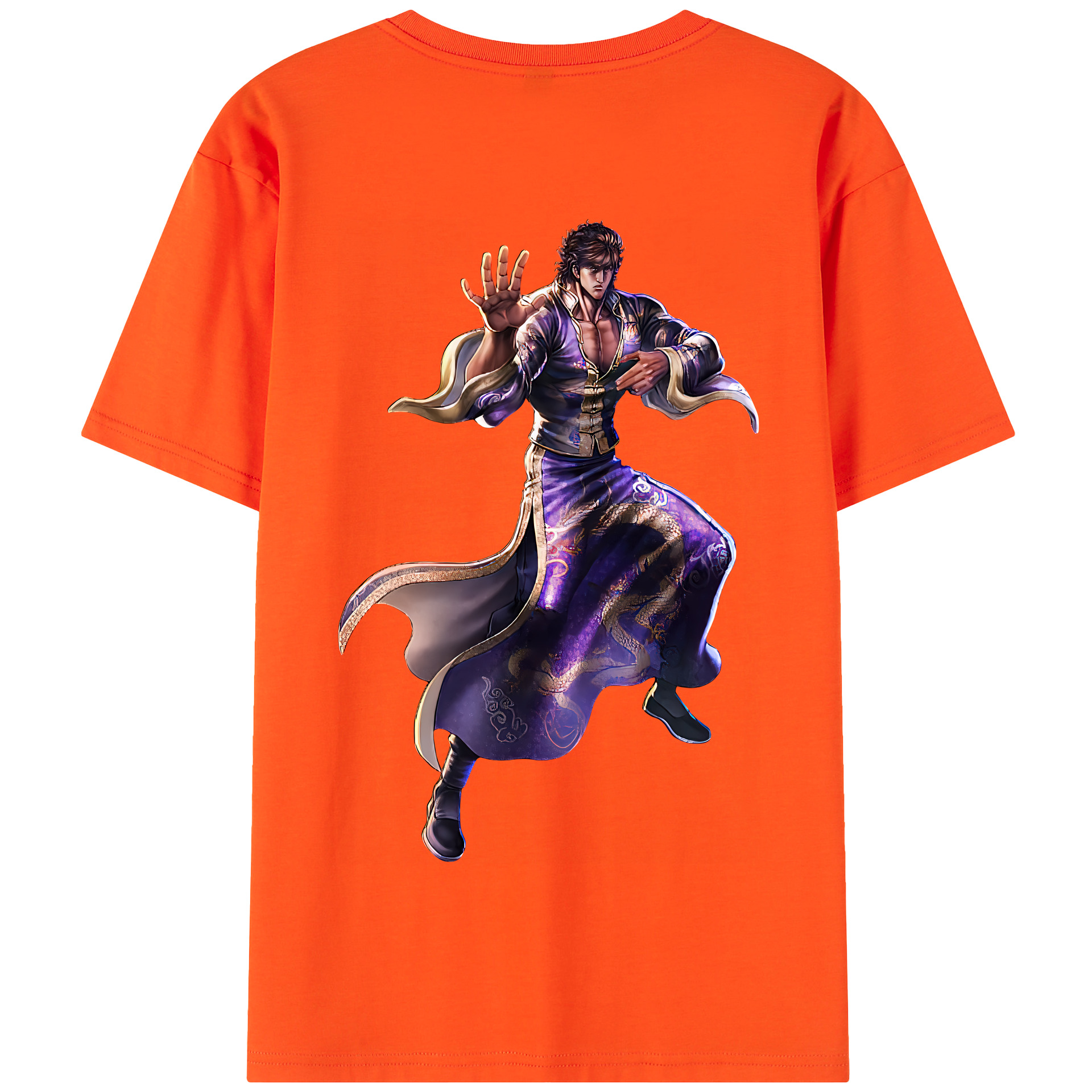 （画像用） 北斗の拳 Fist of the North Star 綿100％半袖Tシャツ（背面プリント）