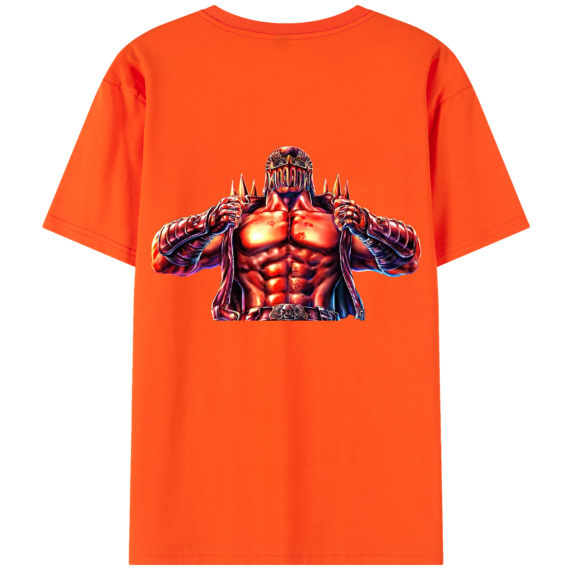 （画像用） 北斗の拳 Fist of the North Star 綿100％半袖Tシャツ（背面プリント）