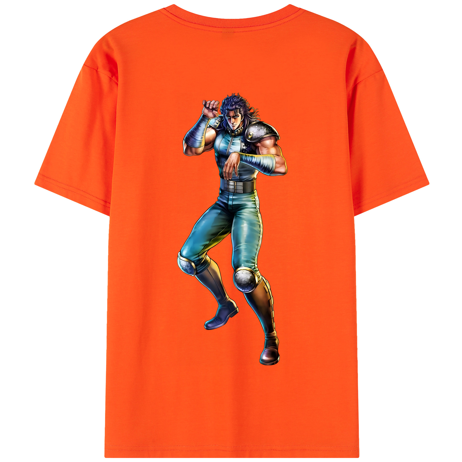（画像用） 北斗の拳 Fist of the North Star 綿100％半袖Tシャツ（背面プリント）