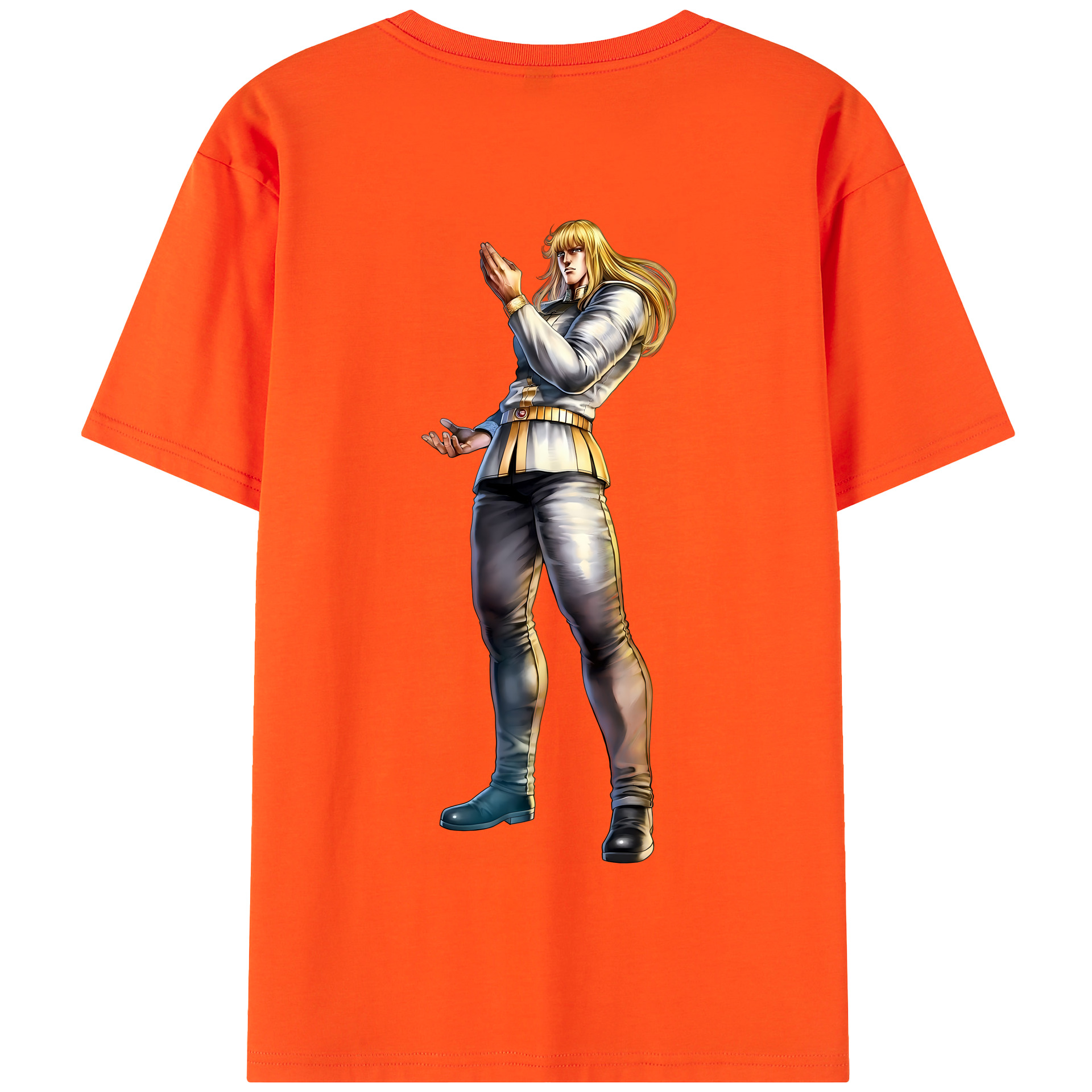 （画像用） 北斗の拳 Fist of the North Star 綿100％半袖Tシャツ（背面プリント）