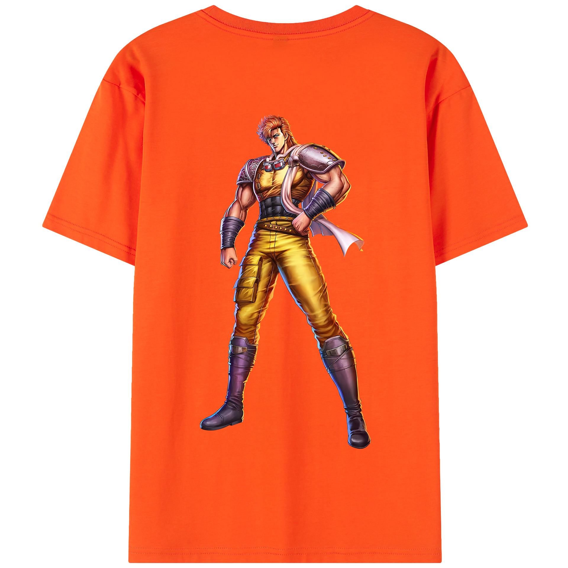 （画像用） 北斗の拳 Fist of the North Star 綿100％半袖Tシャツ（背面プリント）