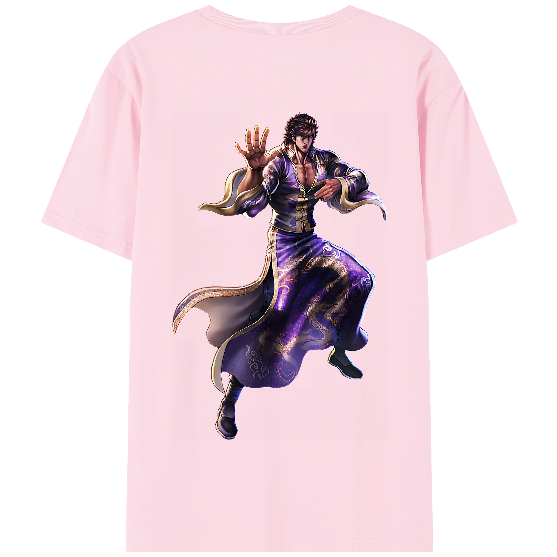 （画像用） 北斗の拳 Fist of the North Star 綿100％半袖Tシャツ（背面プリント）