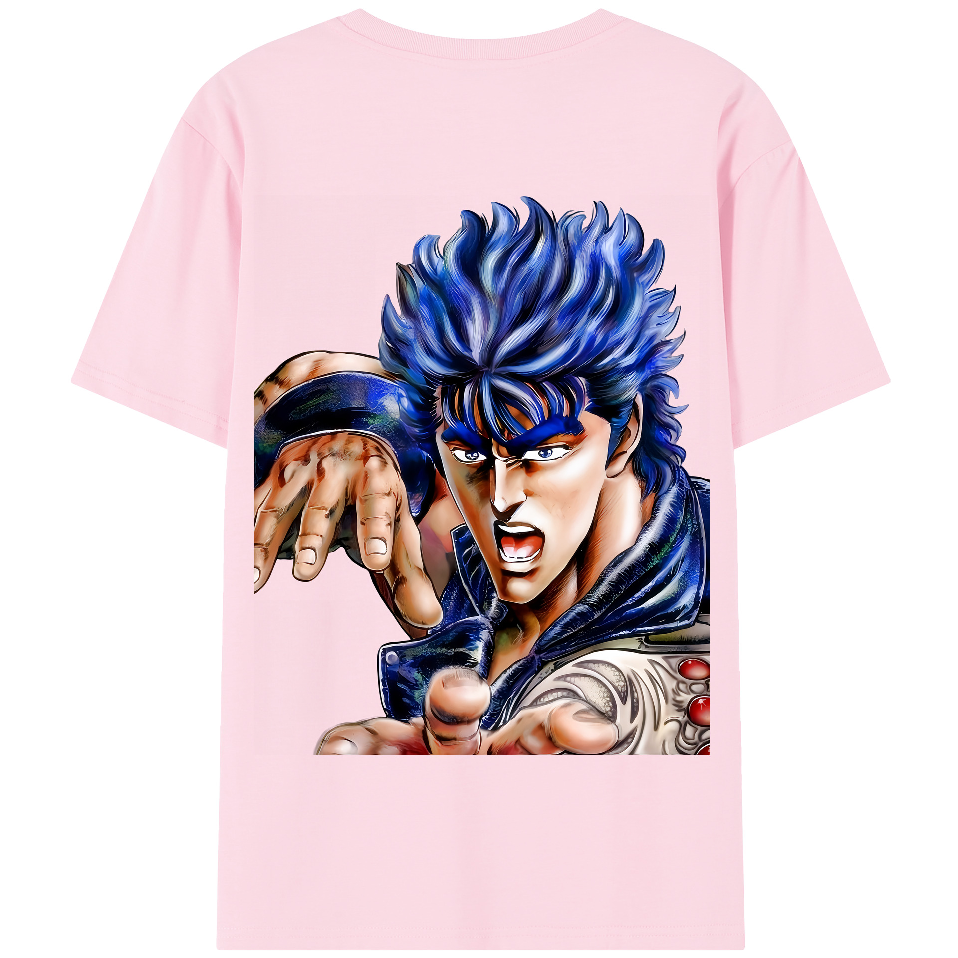 （画像用） 北斗の拳 Fist of the North Star 綿100％半袖Tシャツ（背面プリント）