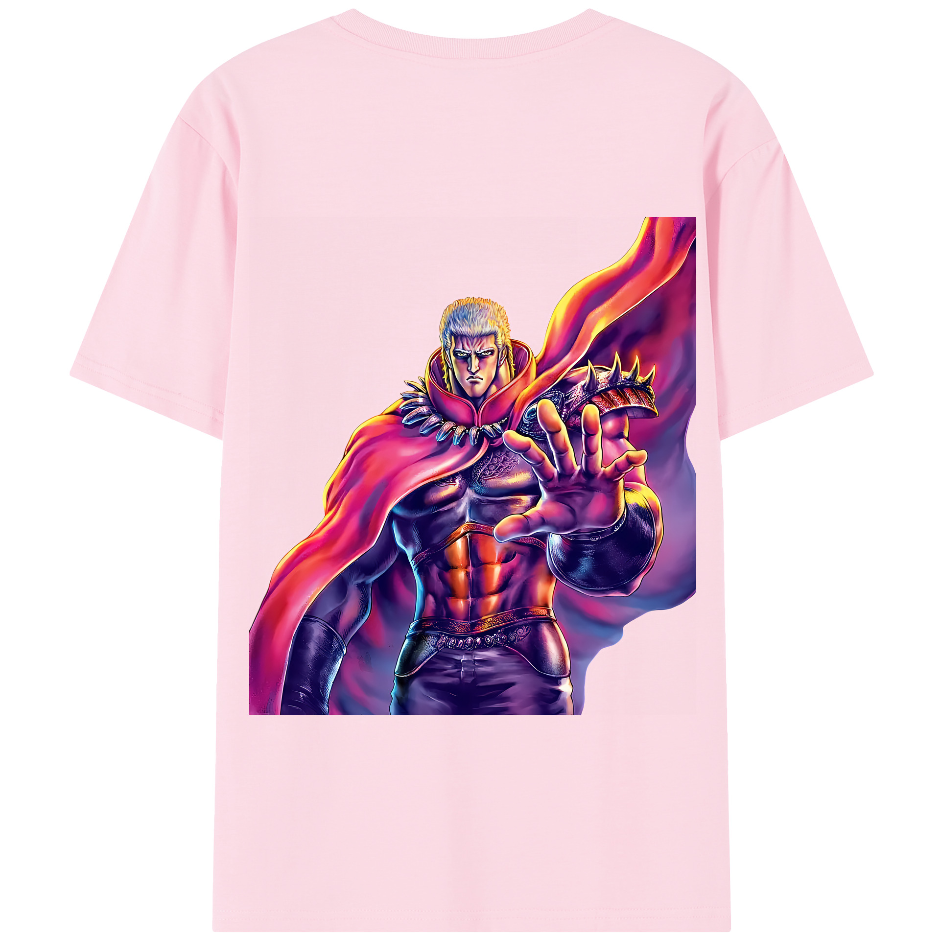 （画像用） 北斗の拳 Fist of the North Star 綿100％半袖Tシャツ（背面プリント）